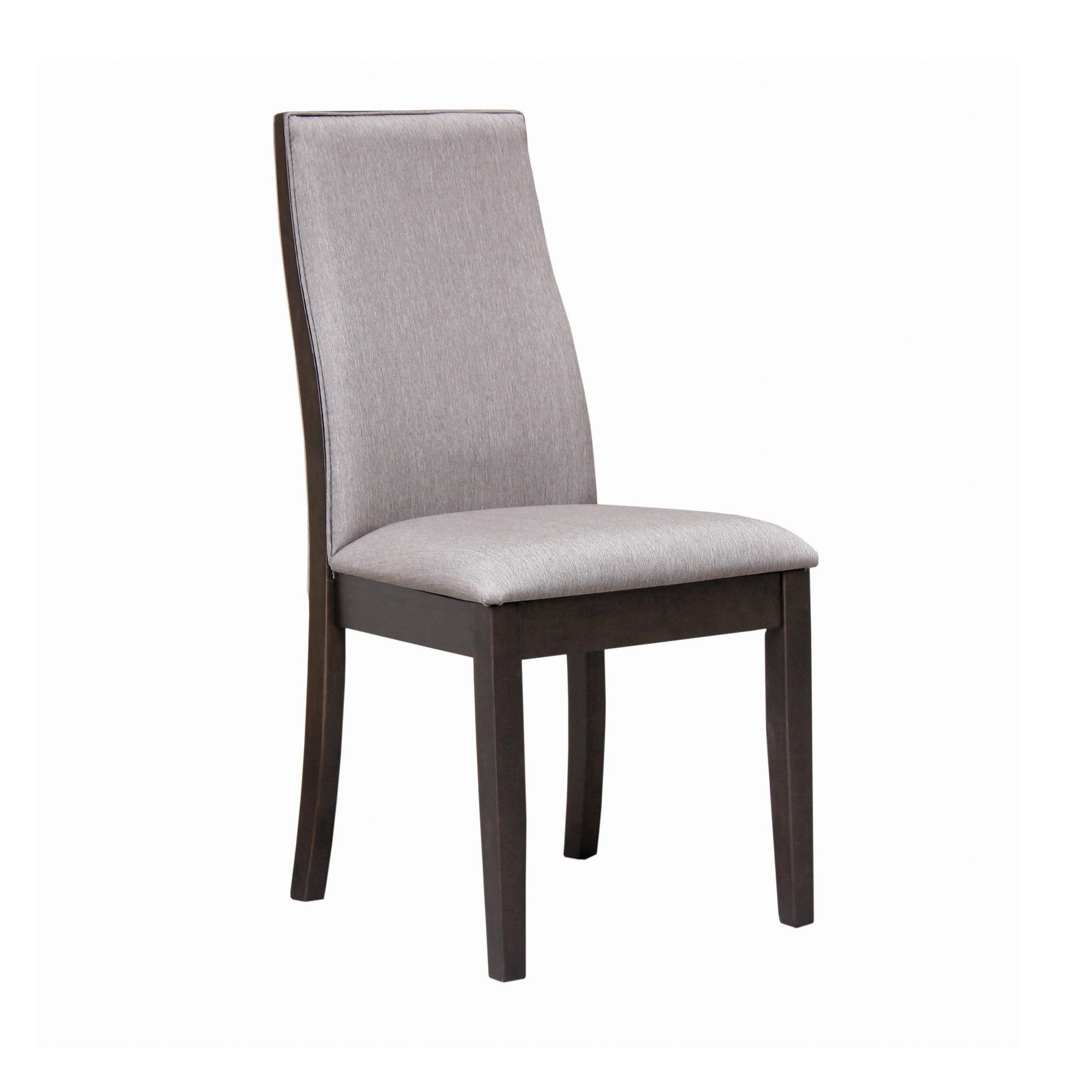 

    
Transitional Gray Fabric Side Chair Set 2pcs Coaster 106583 Spring Creek
