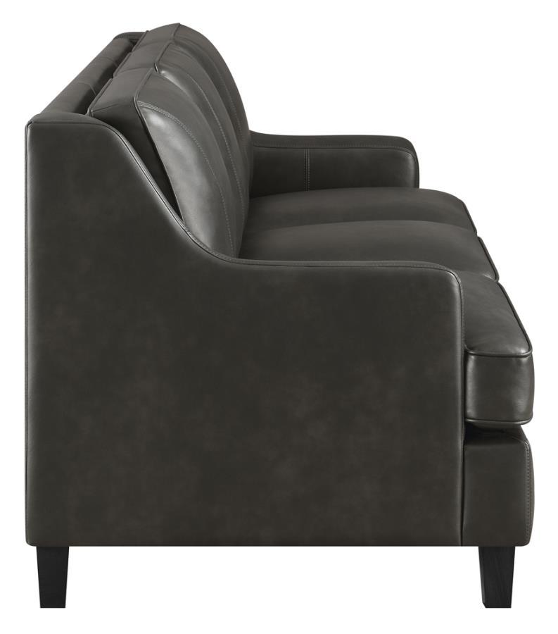 

                    
Coaster 552051-S2 Clayton Living Room Set Gray Leatherette Purchase 
