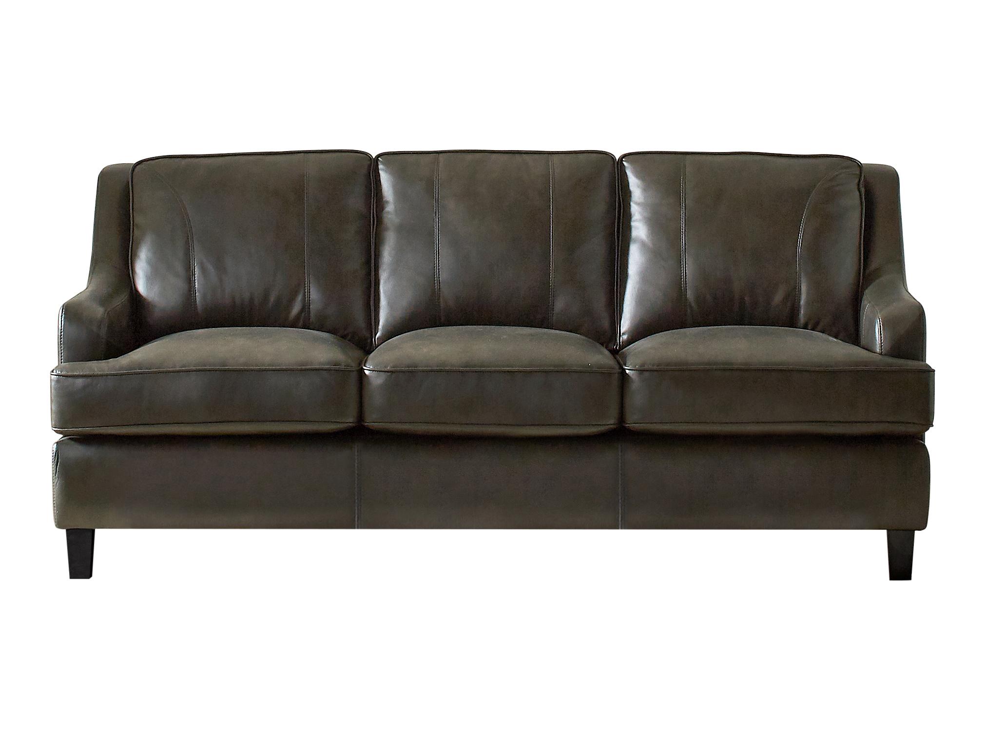 Transitional Sofa 552051 Clayton 552051 in Gray Leatherette