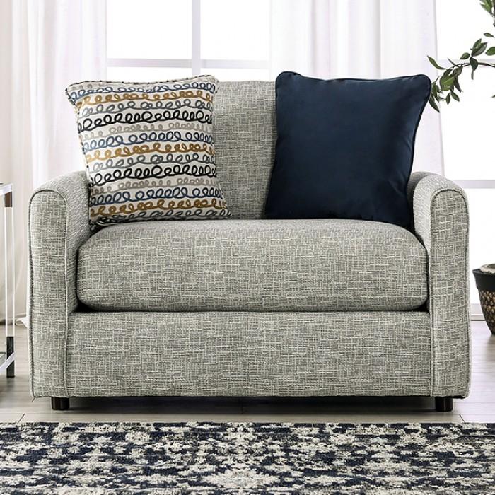 Transitional Chair and Half SM8194-CH Chancery SM8194-CH in Gray 