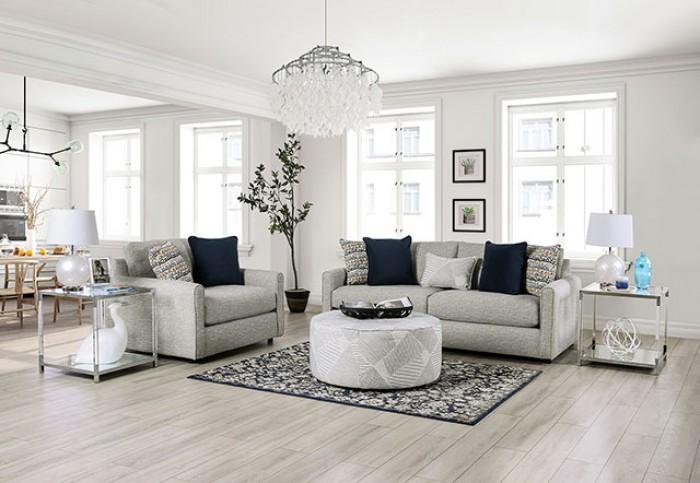 

    
Transitional Gray Linen-like Fabric Chair and Half Furniture of America SM8194-CH Chancery
