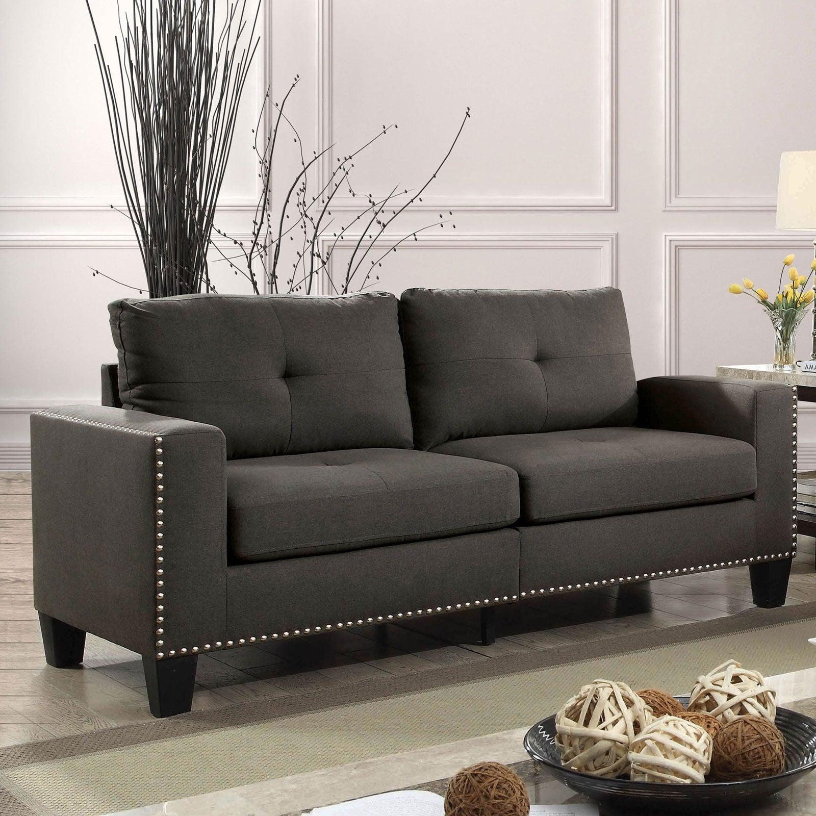 

    
Transitional Gray Linen-like Fabric Sofa and Loveseat Furniture of America Attwell

