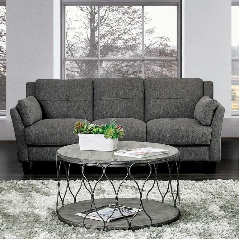 

                    
Furniture of America CM6020-2PC Yazmin Sofa and Loveseat Set Gray Fabric Purchase 
