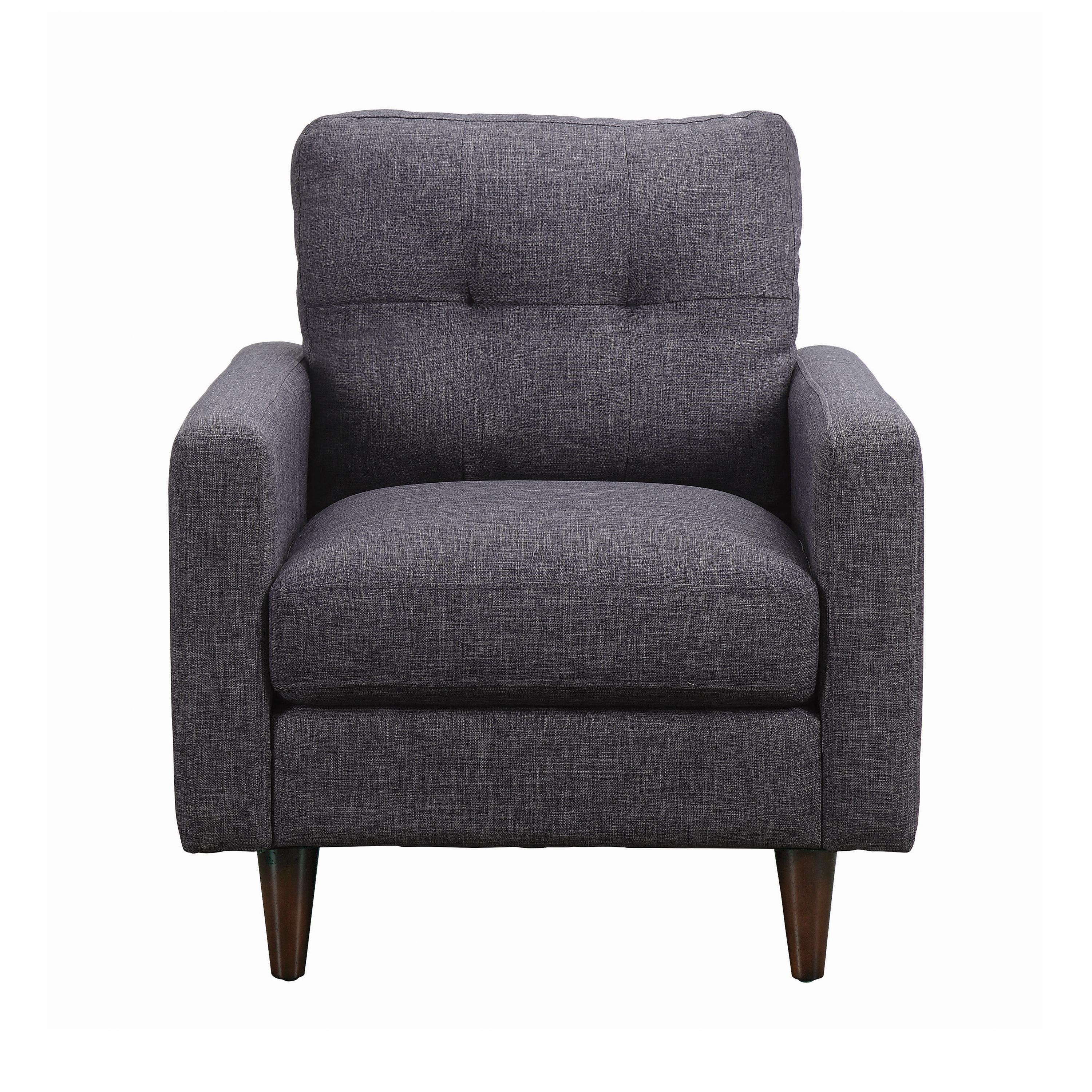 Transitional Arm Chair 552003 Watsonville 552003 in Gray 