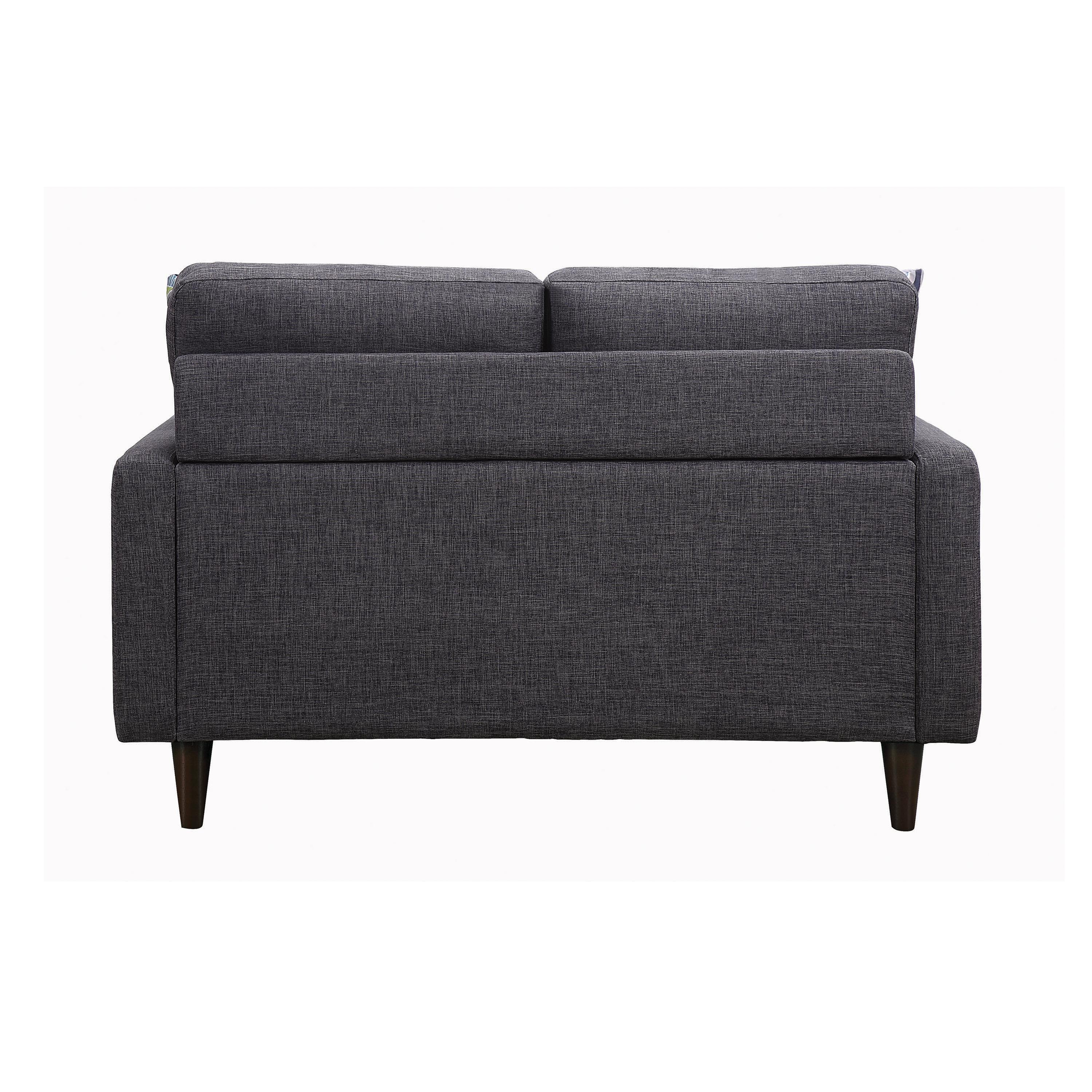 

    
 Photo  Transitional Gray Linen-like Upholstery Living Room Set 2pcs Coaster 552001-S2 Watsonville
