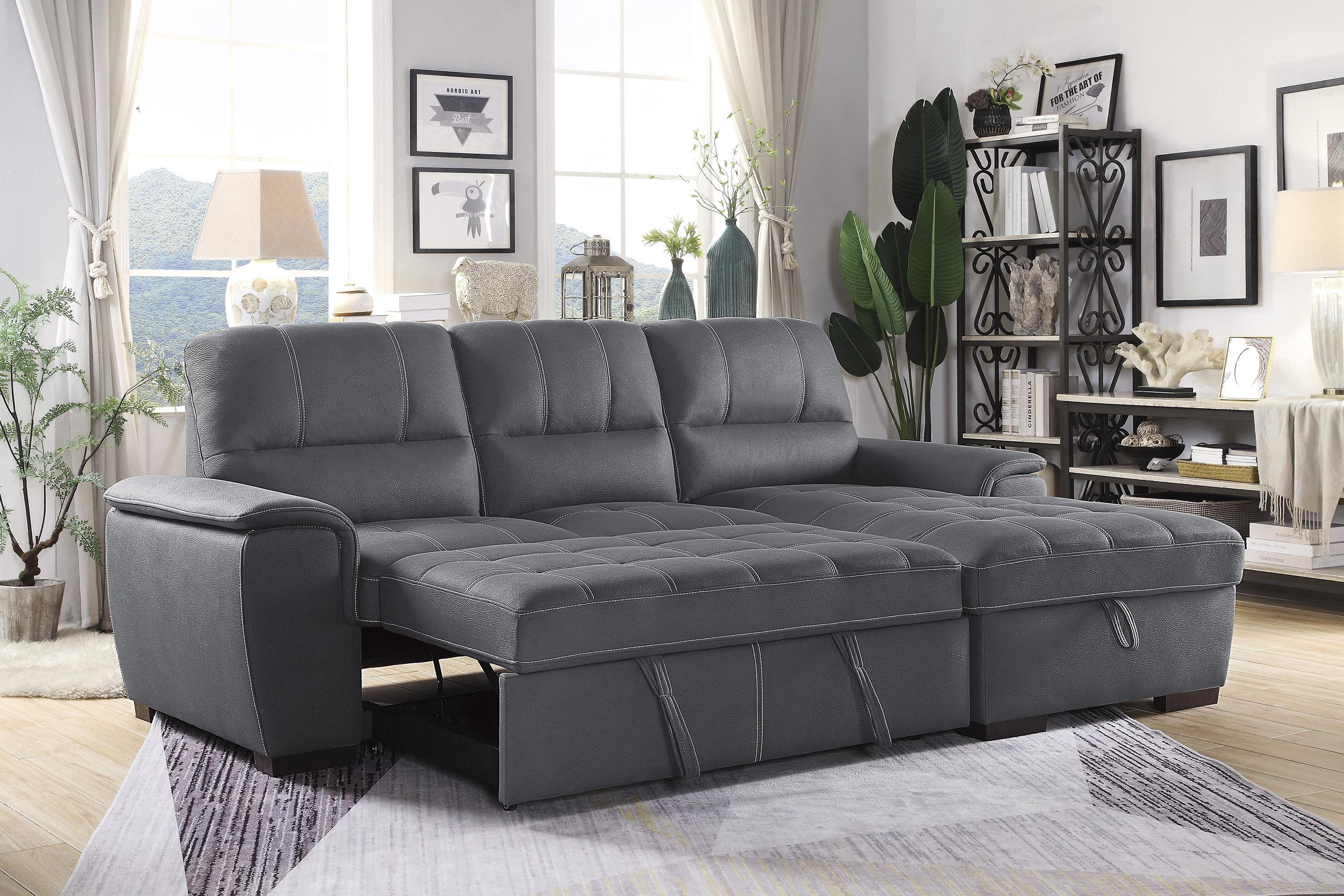 

    
9858GY*SC Transitional Gray Microfiber 2-Piece Sectional Homelegance 9858GY*SC Andes
