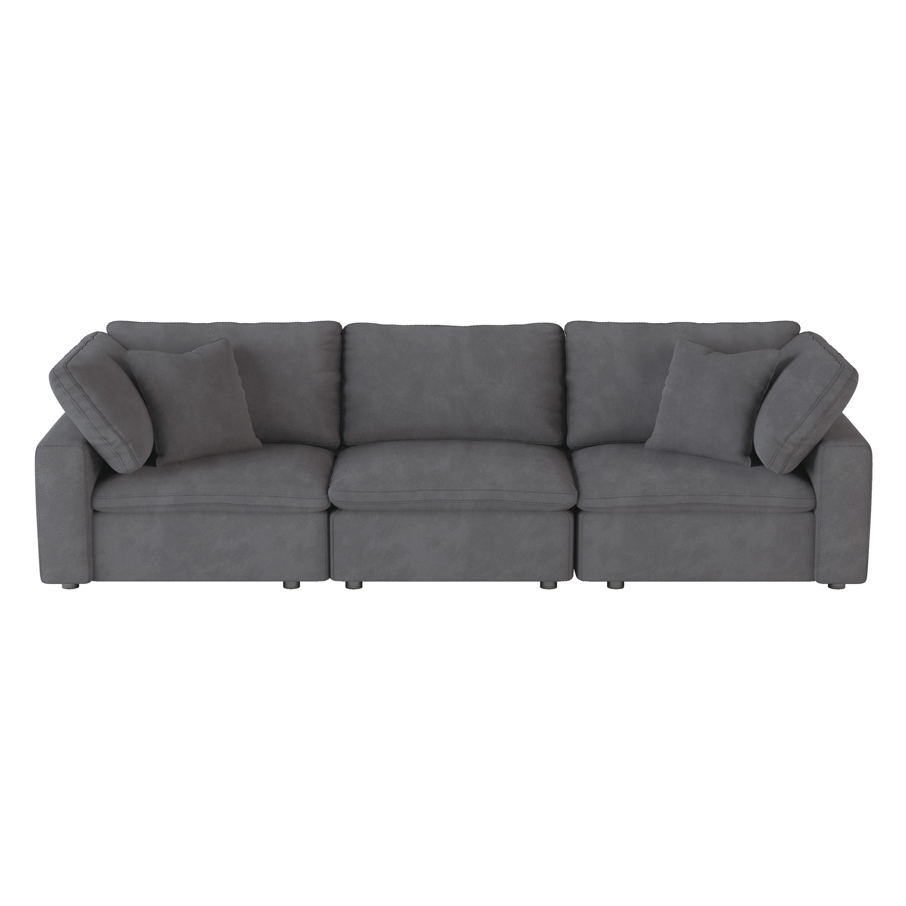 Transitional Sofa 9546GY-3* Guthrie 9546GY-3* in Gray Microfiber