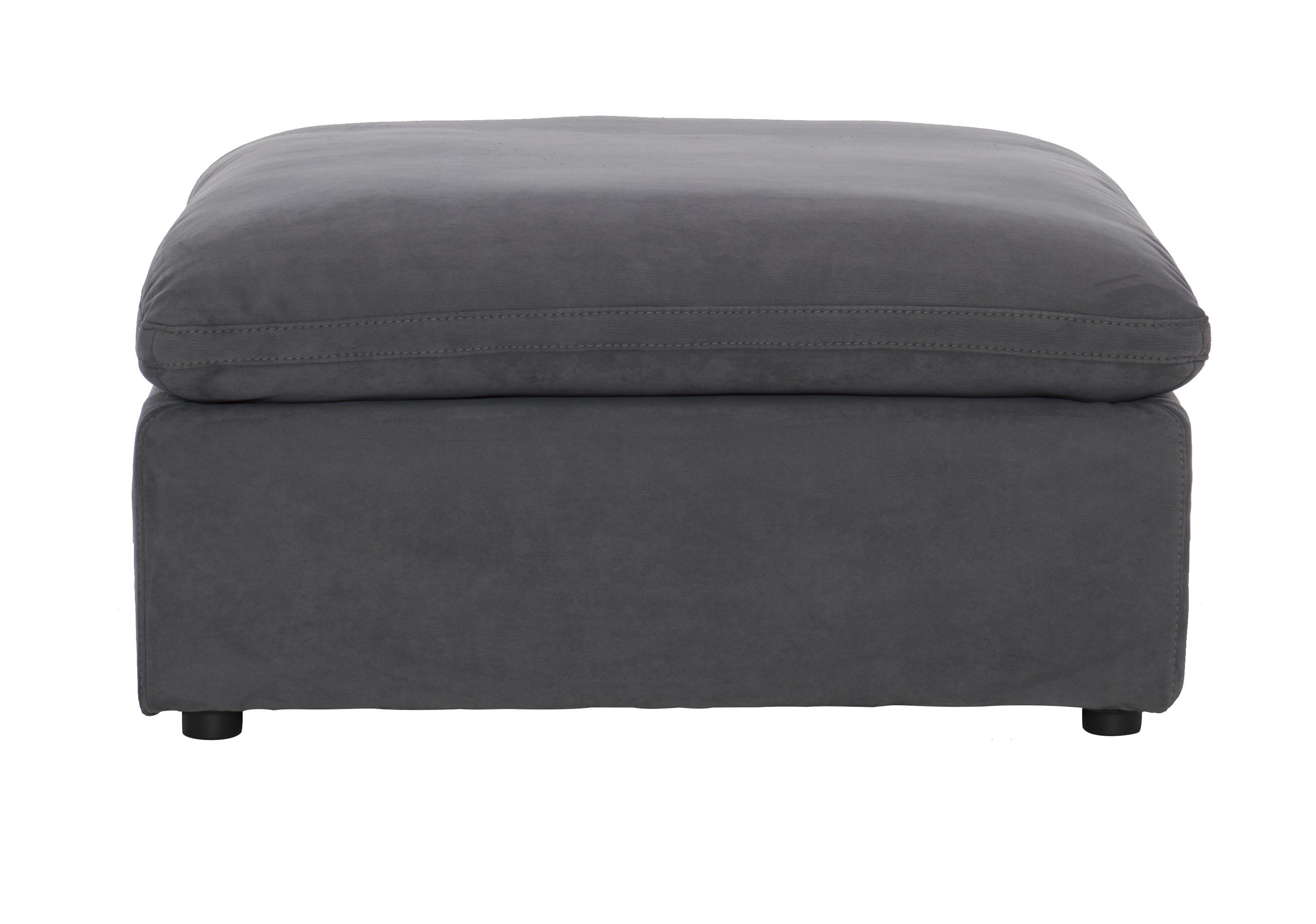 Transitional Ottoman 9546GY-4 Guthrie 9546GY-4 in Gray Microfiber