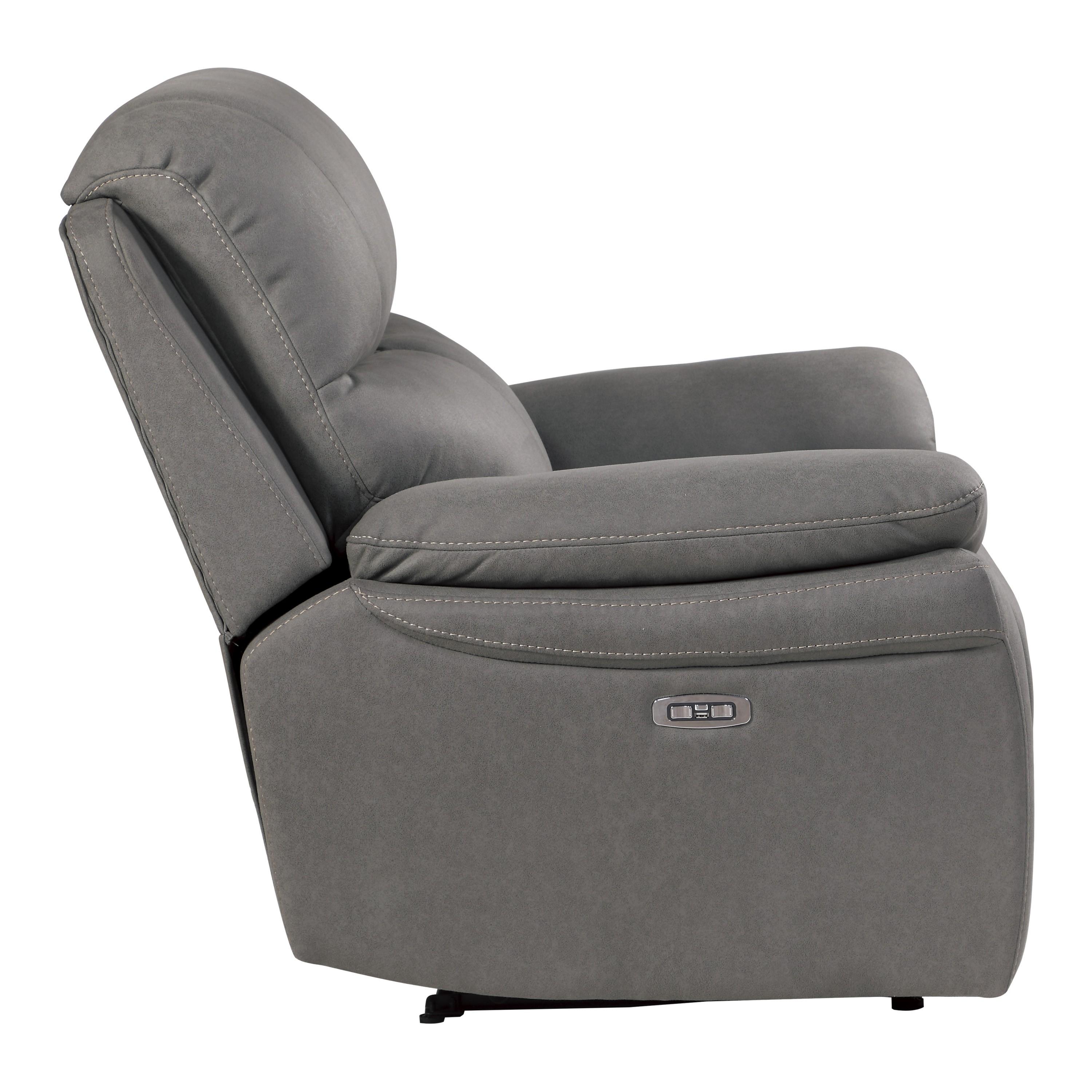 

                    
Homelegance 9580GY-1PWH Longvale Power Reclining Chair Gray Microfiber Purchase 
