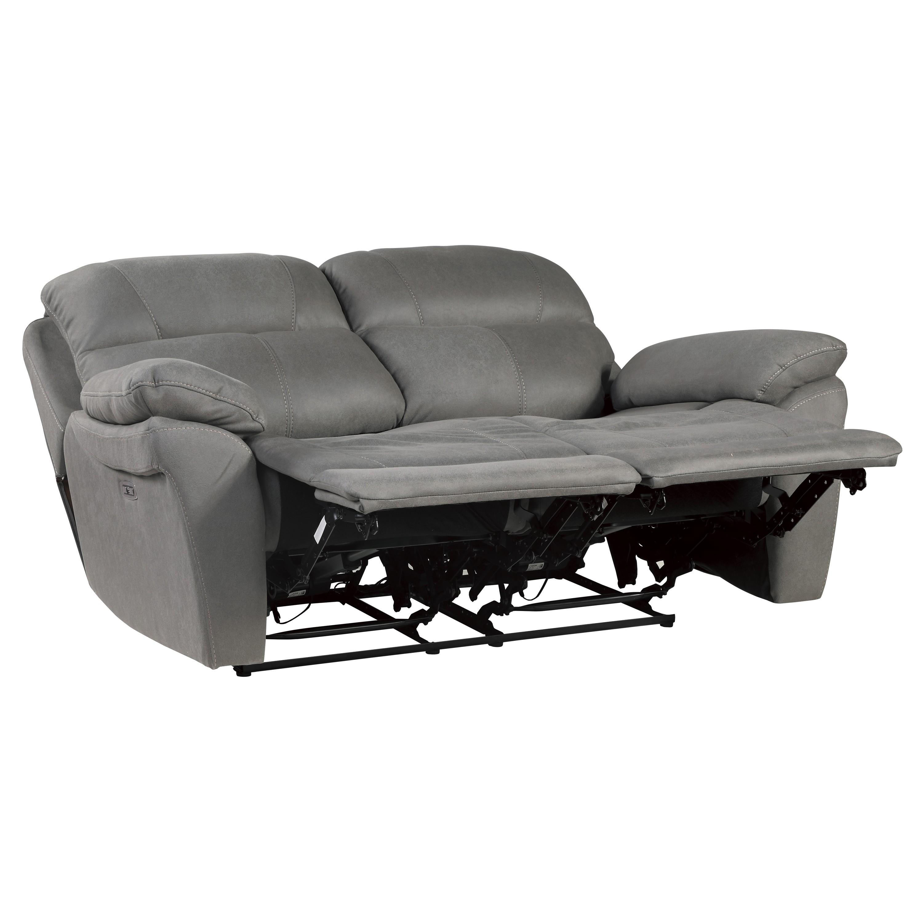 

    
Homelegance 9580GY-2PWH Longvale Power Reclining Loveseat Gray 9580GY-2PWH
