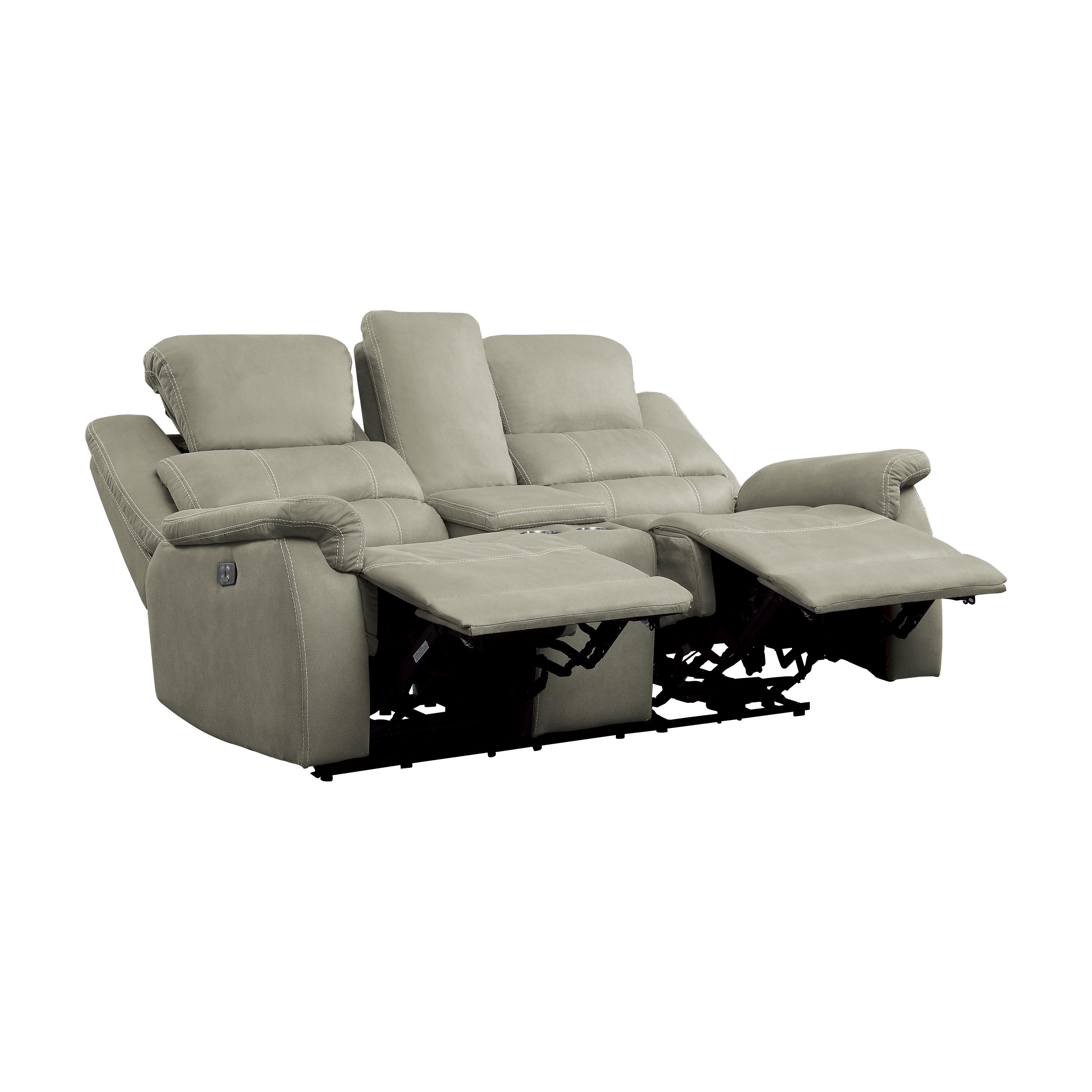 

    
Homelegance 9848GY-2PWH Shola Power Reclining Loveseat Gray 9848GY-2PWH
