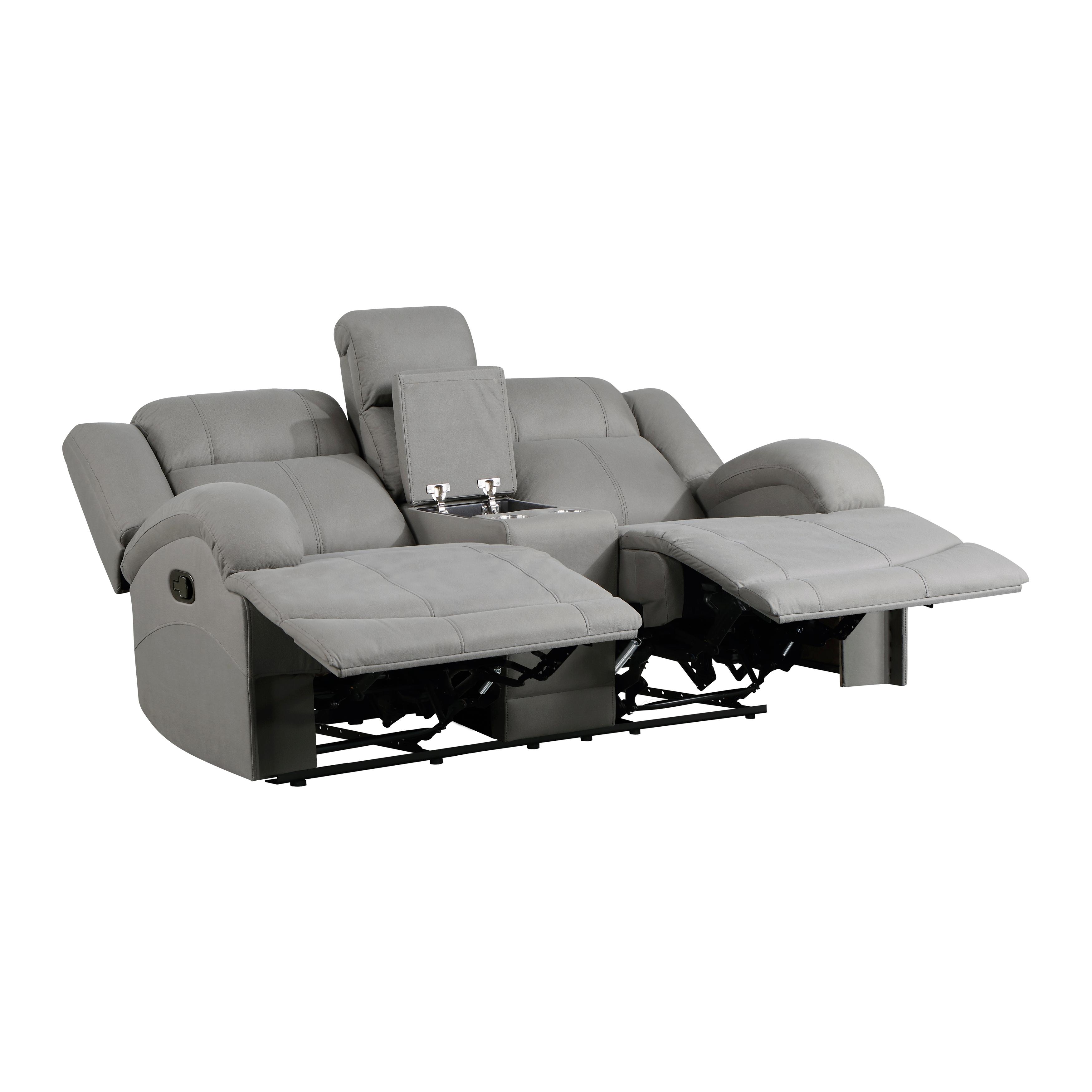 

    
Homelegance 9207GRY-2 Camryn Reclining Loveseat Gray 9207GRY-2
