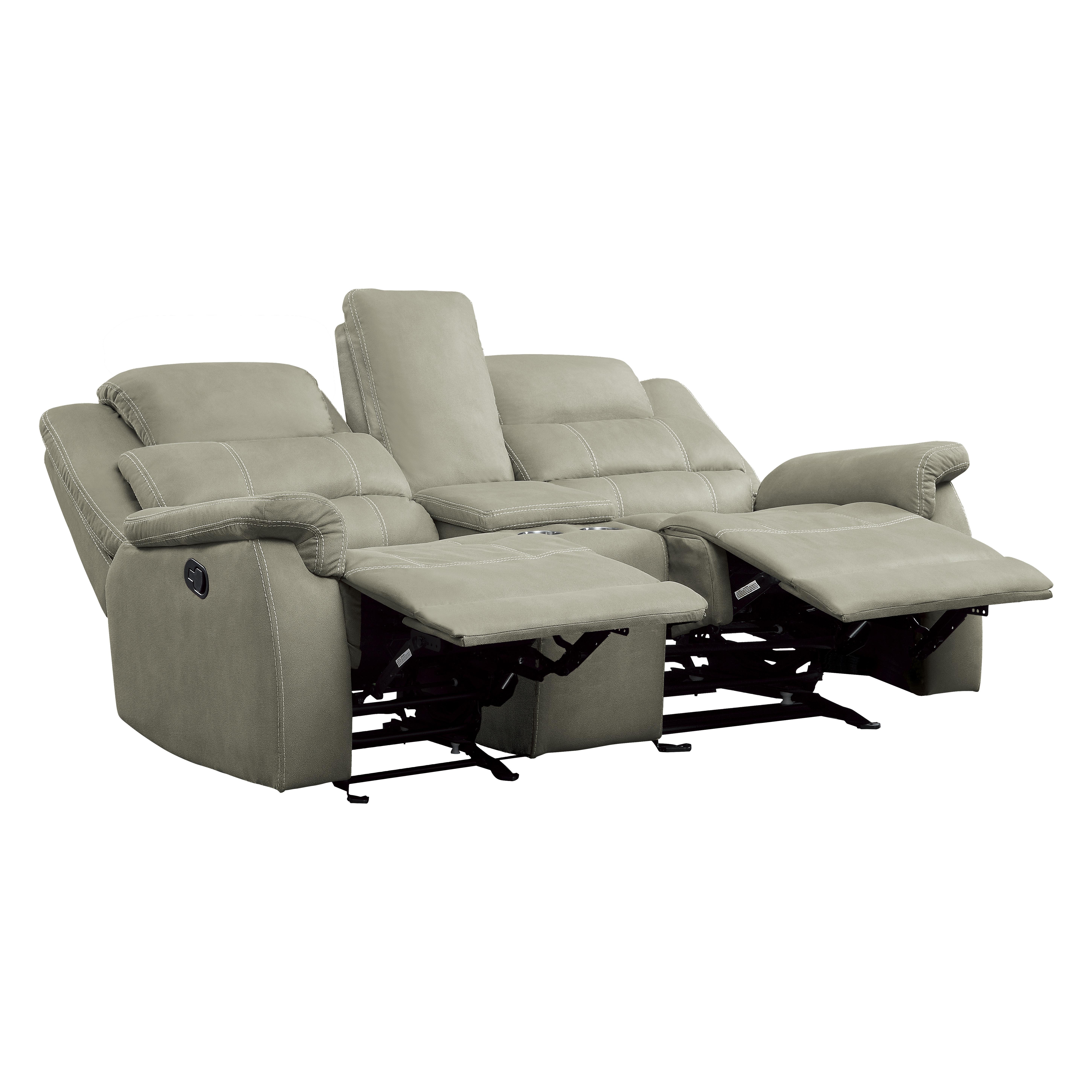 

    
Homelegance 9848GY-2 Shola Reclining Loveseat Gray 9848GY-2
