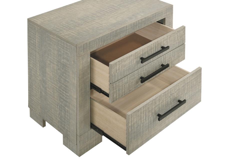 

                    
Buy Transitional Gray Oak Solid Hardwood CAL Bedroom Set 3pcs Coaster 224341KW Channing
