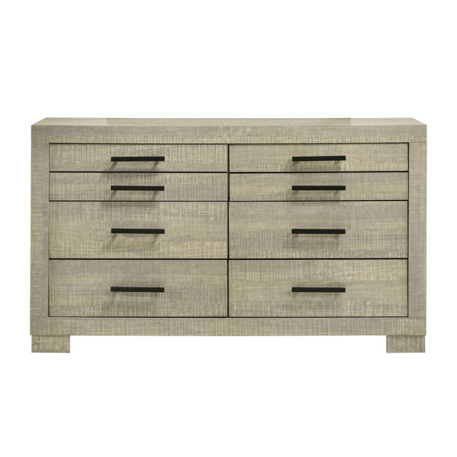 

    
Transitional Gray Oak Solid Hardwood Dresser Coaster 224343 Channing
