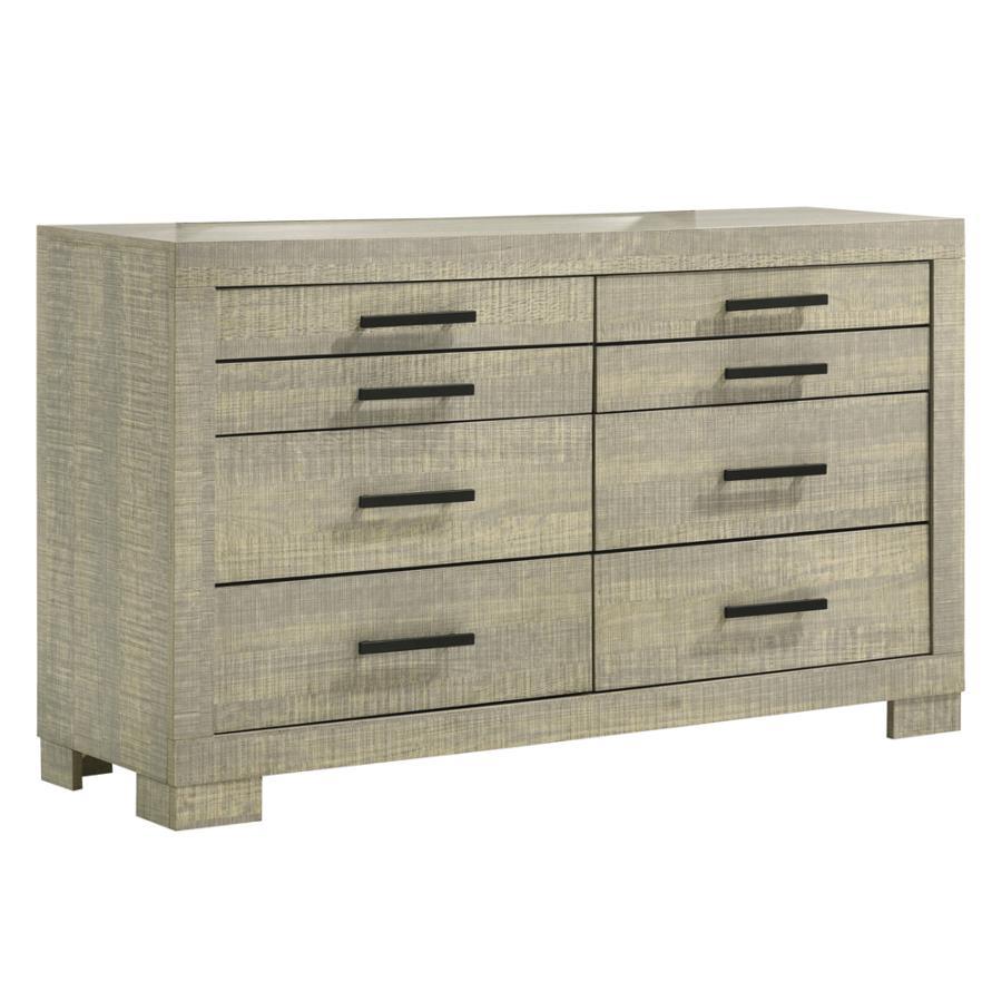 

    
Transitional Gray Oak Solid Hardwood Dresser Coaster 224343 Channing
