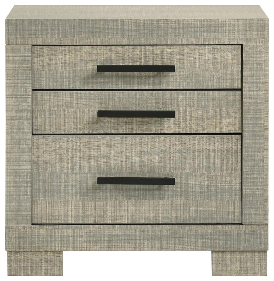 Transitional Nightstand 224342 Channing 224342 in Oak 