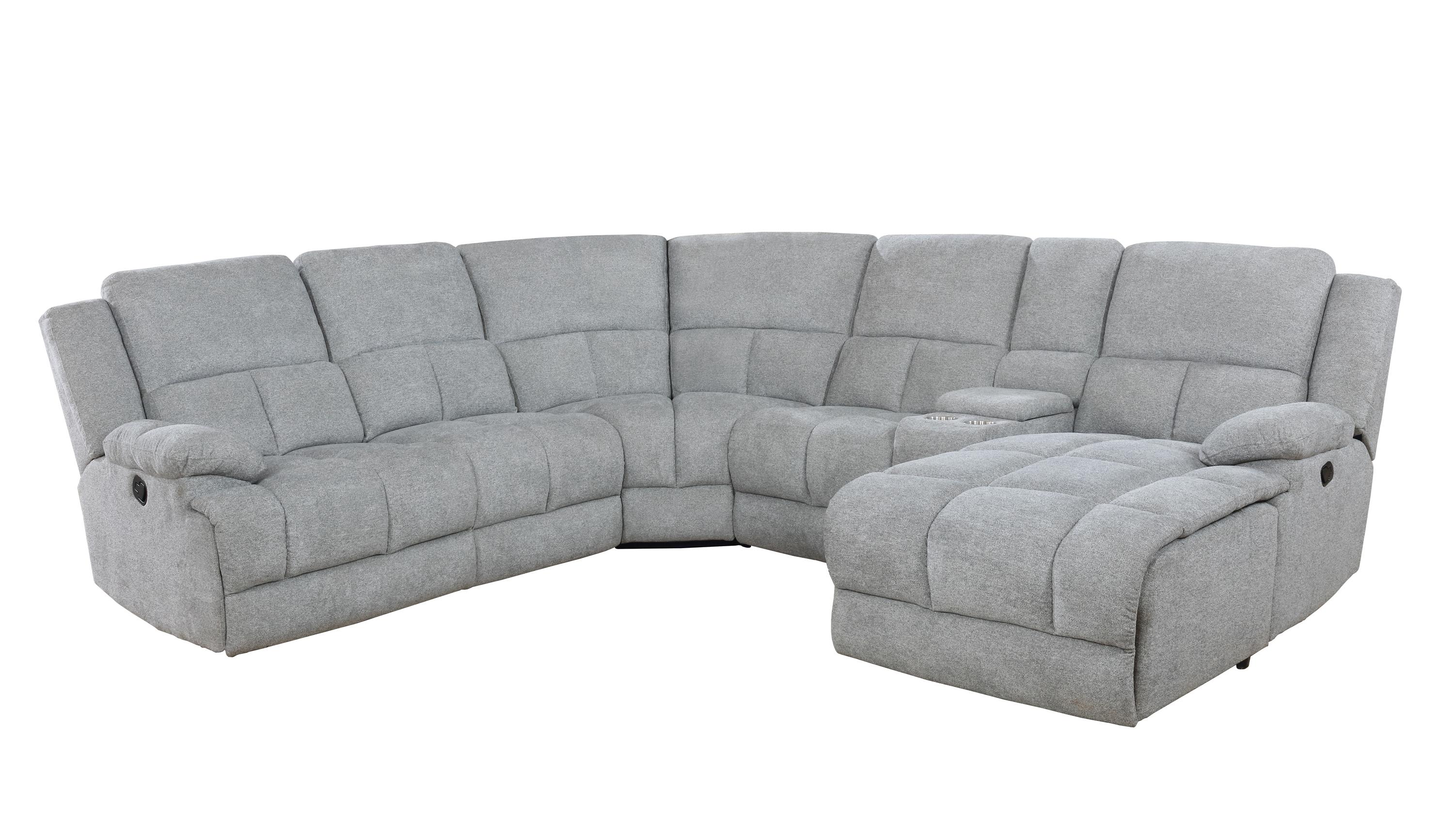 Transitional Motion Sectional 602560 Belize 602560 in Gray 