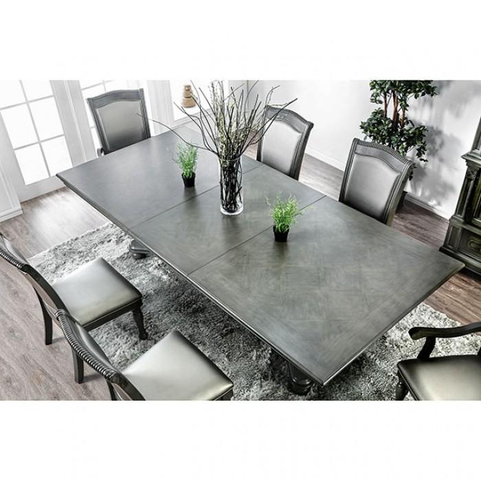 

    
Furniture of America CM3350GY-T-Set-7 Alpena Dining Room Set Gray CM3350GY-T-7PC
