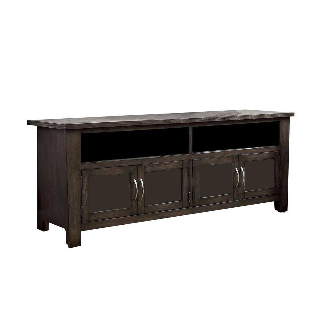 Transitional TV Stand CM5903-TV-60 Alma CM5903-TV-60 in Gray 