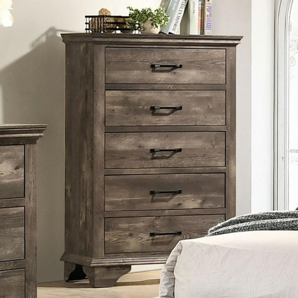 

                    
Buy Transitional Gray Solid Wood CAL Bedroom Set 6pcs Furniture of America CM7186 Fortworth
