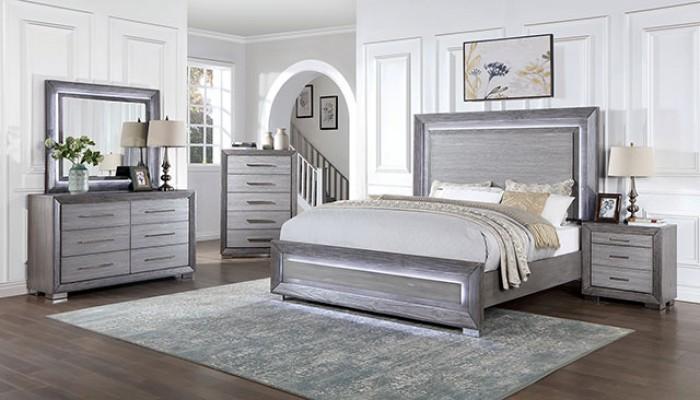 

    
Furniture of America Raiden California King Panel Bed CM7468GY-CK Panel Bed Gray CM7468GY-CK
