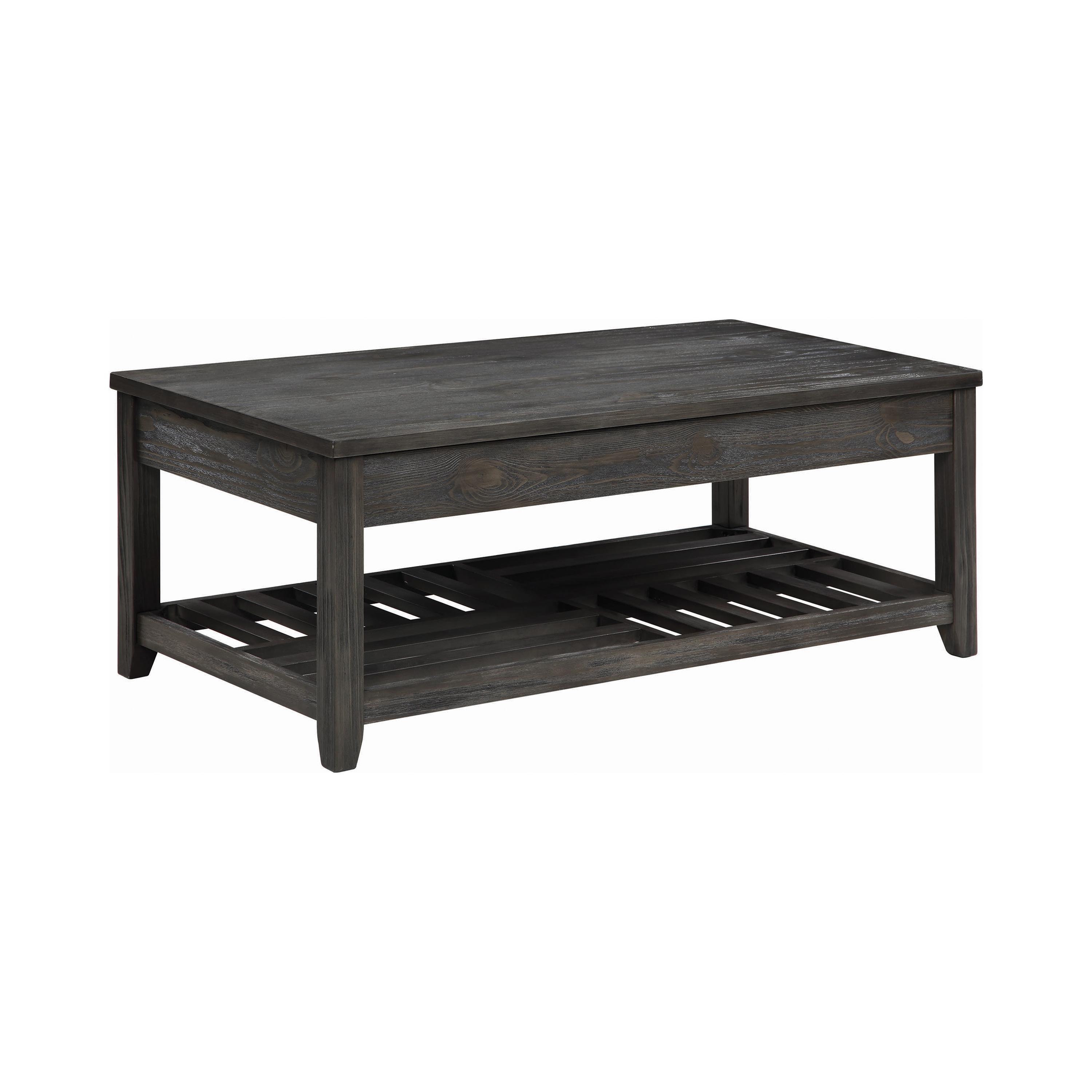 

    
Transitional Gray Solid Wood Coffee Table Coaster 722288
