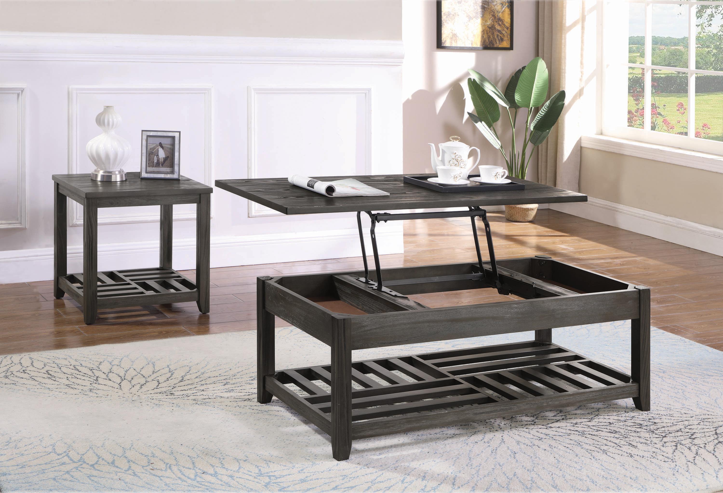 

                    
Buy Transitional Gray Solid Wood Coffee Table Coaster 722288
