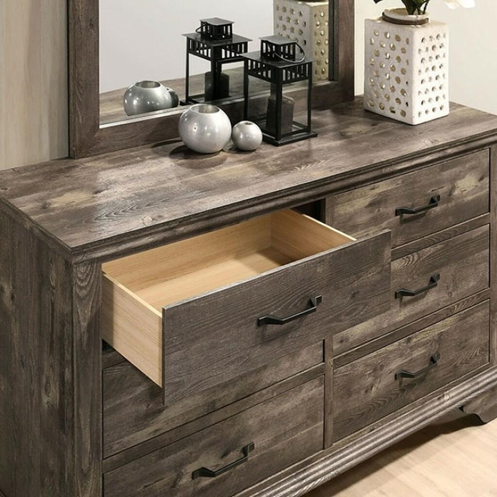 

    
Transitional Gray Solid Wood Dresser Furniture of America CM7186D Fortworth
