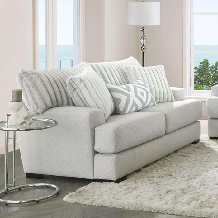 

    
Transitional Gray Solid Wood Loveseat Furniture of America Hermilly SM5177-LV-L

