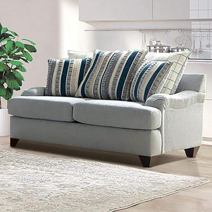 

    
Transitional Gray Solid Wood Loveseat Furniture of America Plaistow SM5189-LV-L
