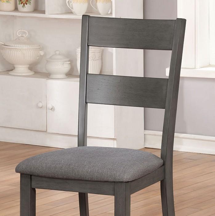 

    
Transitional Gray Solid Wood Side Chairs Set 2pcs Furniture of America CM3162SC-2PK Juniper
