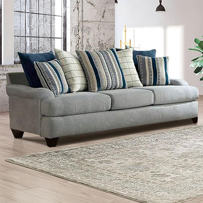

    
Transitional Gray Solid Wood Sofa Furniture of America Plaistow SM5189-SF-S
