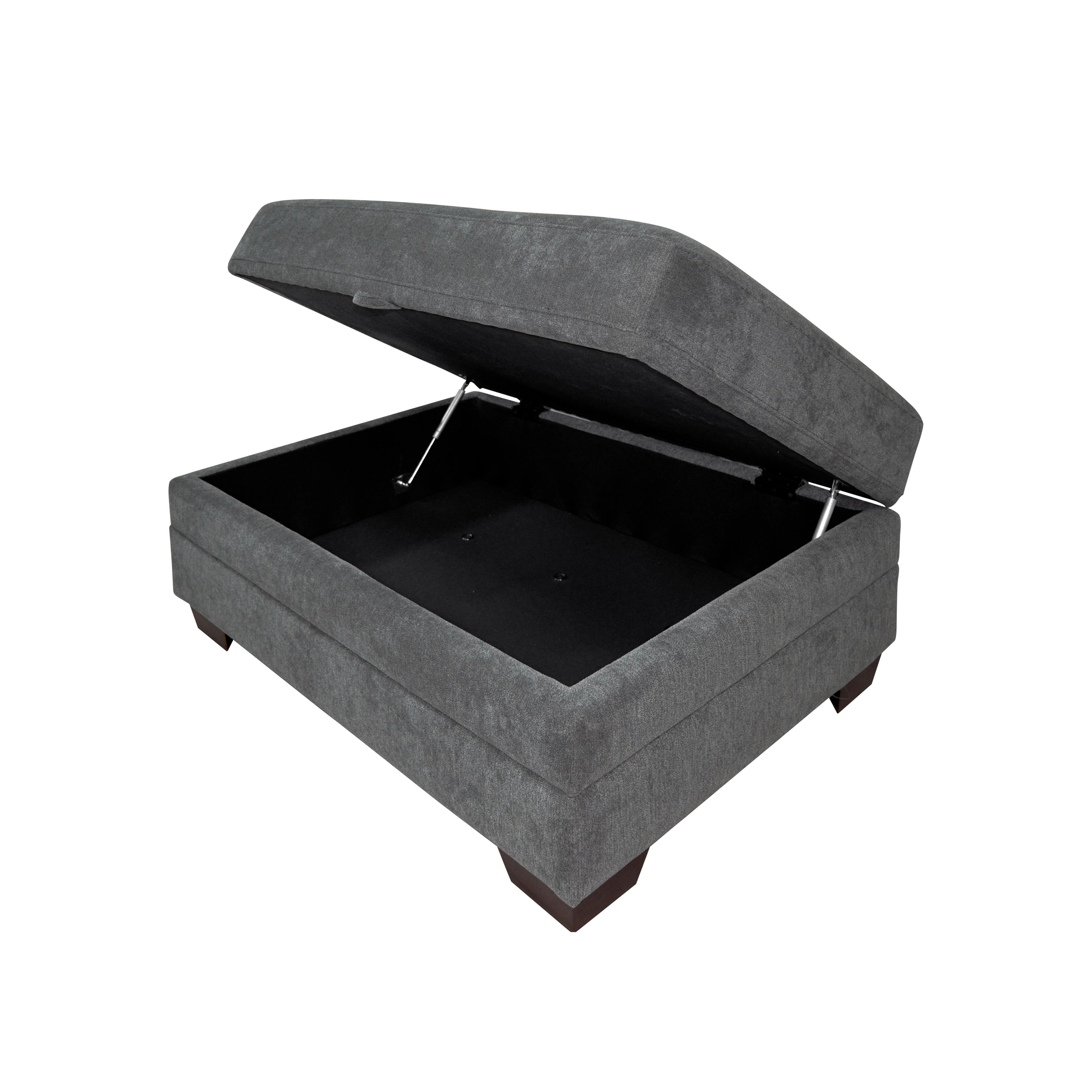 

    
Transitional Gray Textured Ottoman Homelegance 9212GRY-4 Sidney
