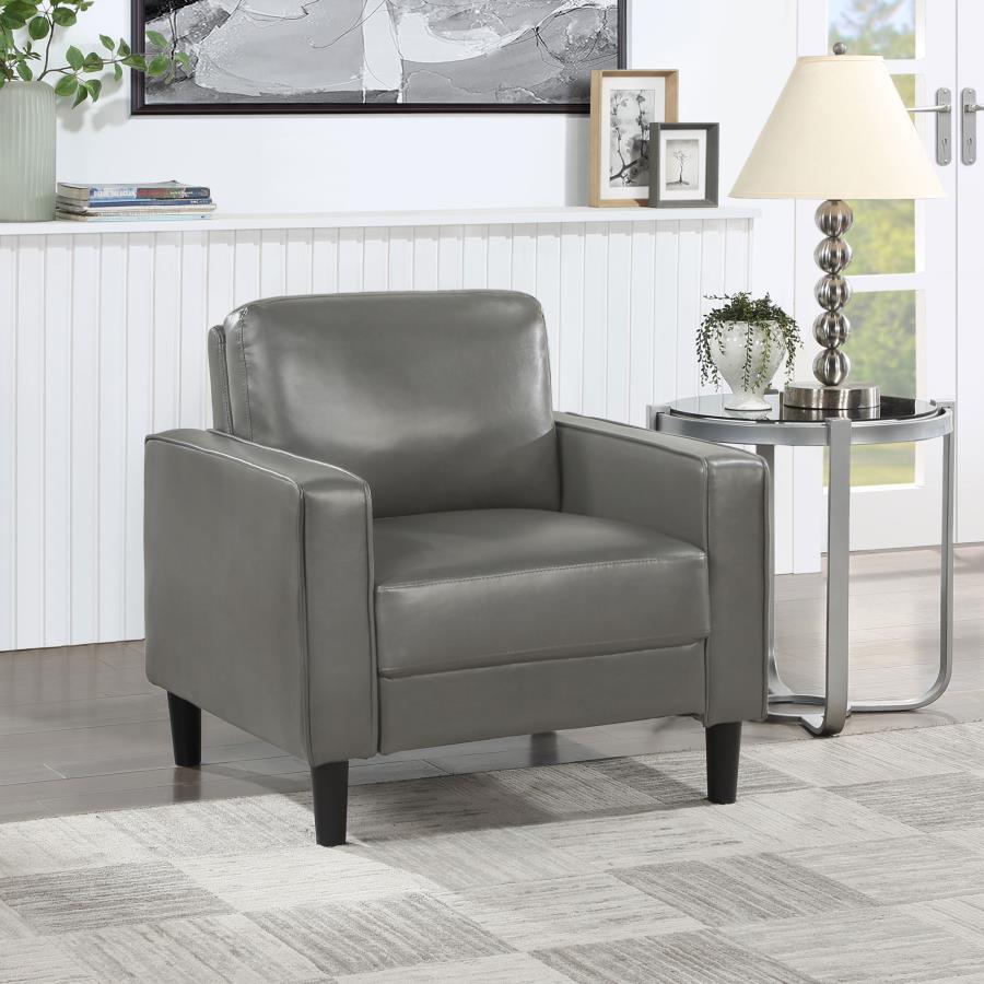 

    
Transitional Gray Wood Accent Chair Coaster Ruth 508367
