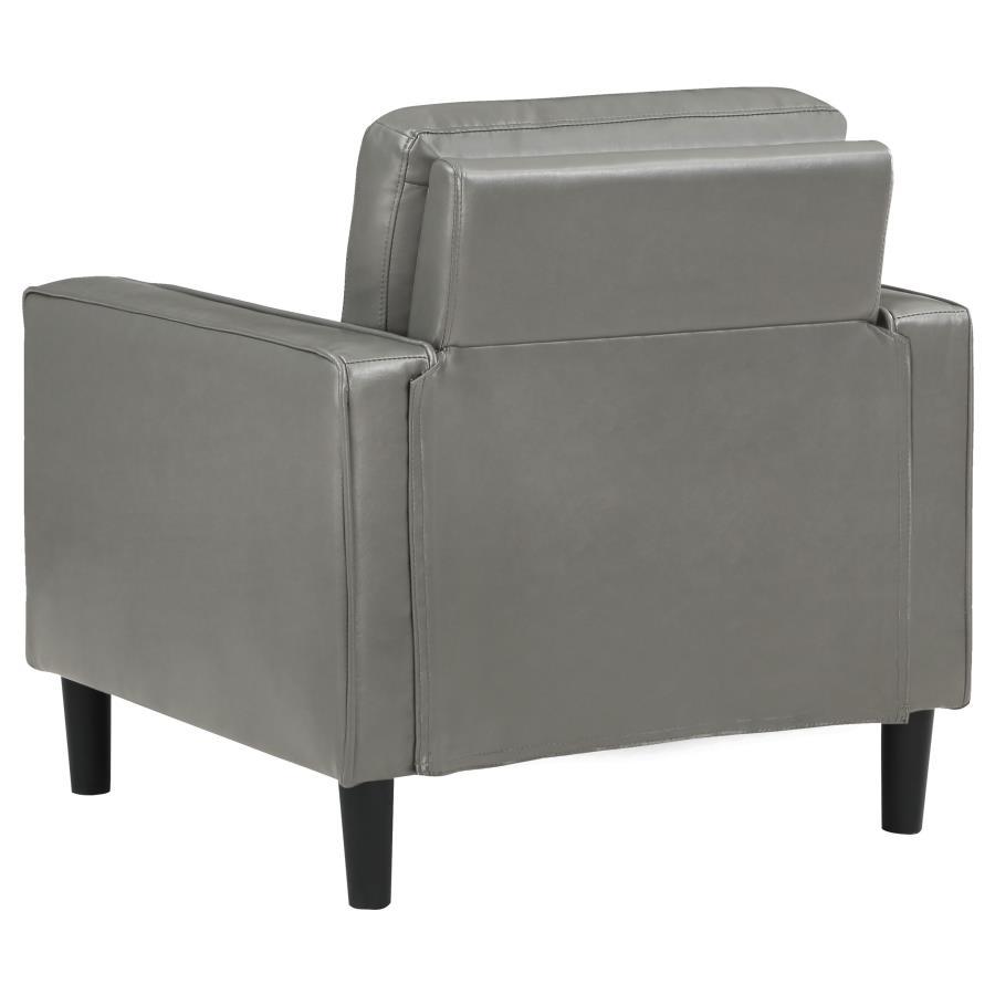 

        
61551919894298Transitional Gray Wood Accent Chair Coaster Ruth 508367
