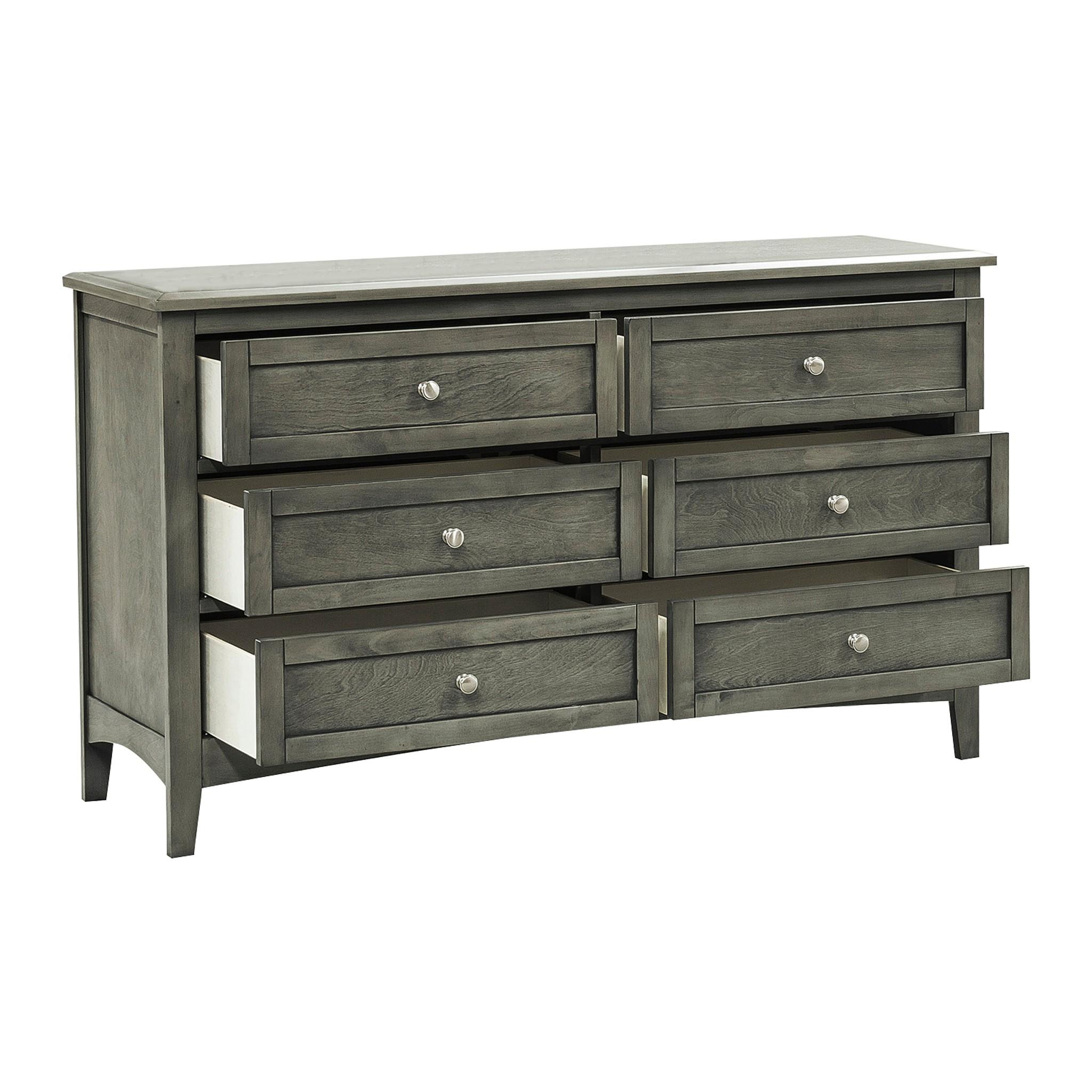 

    
Transitional Gray Wood Dresser Homelegance 2046-5 Garcia
