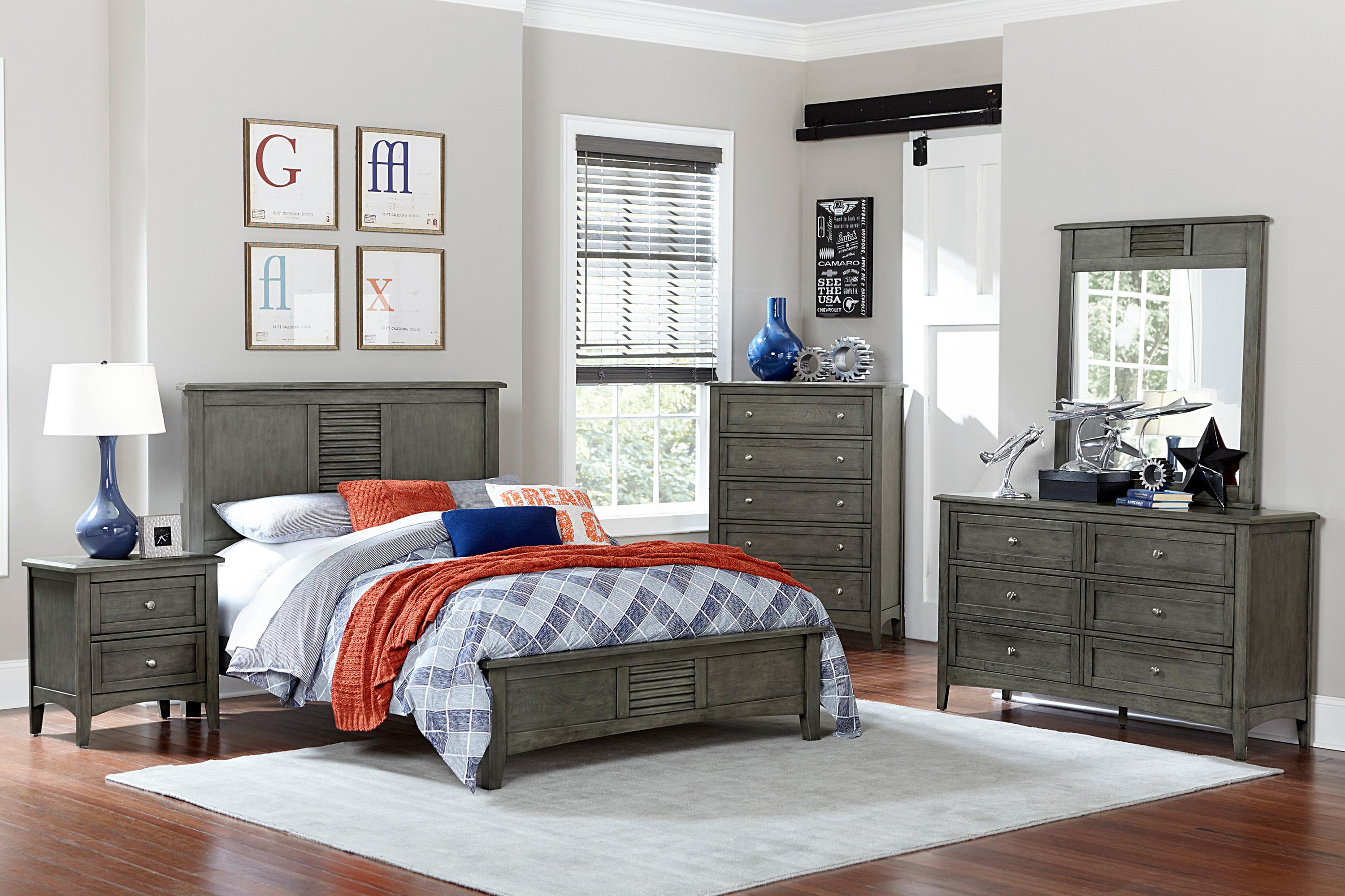Transitional Bedroom Set 2046F-1-5PC Garcia 2046F-1-5PC in Gray 