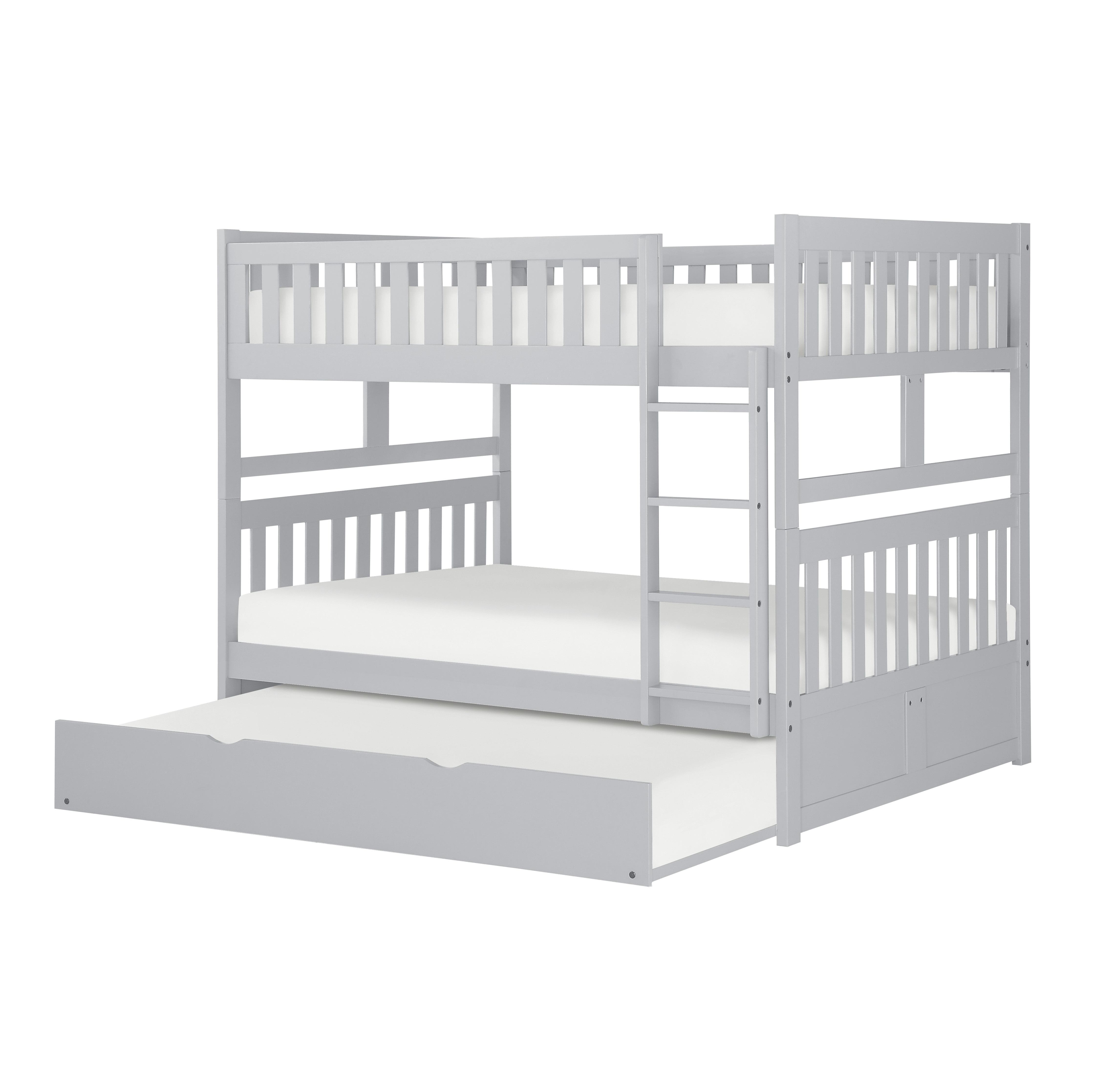 

    
Transitional Gray Wood Full/Full Bunk Bed w/Twin Trundle Homelegance B2063FF-1*R Orion
