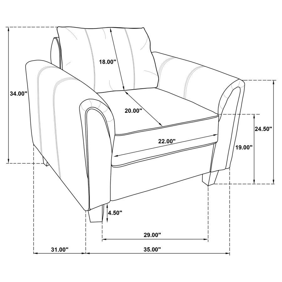 

    
 Order  Transitional Gray Wood Living Room Set 3PCS Coaster Davis 509634
