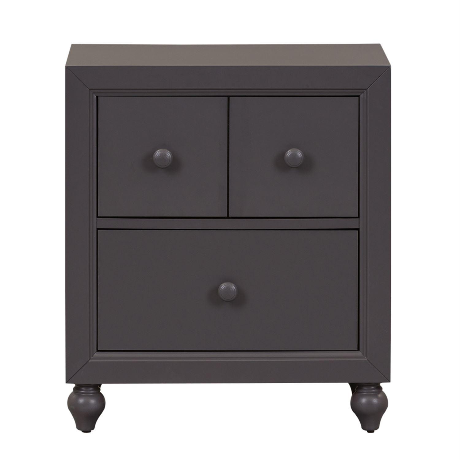 Transitional Nightstand Cottage View  (423-YBR) Nightstand 423-BR60 in Gray 