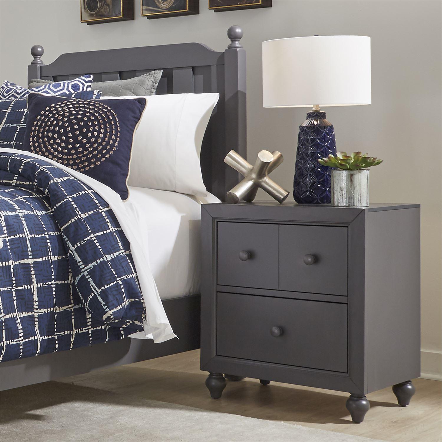 

    
423-BR60 Transitional Gray Wood Nightstand Cottage View (423-YBR) Liberty Furniture
