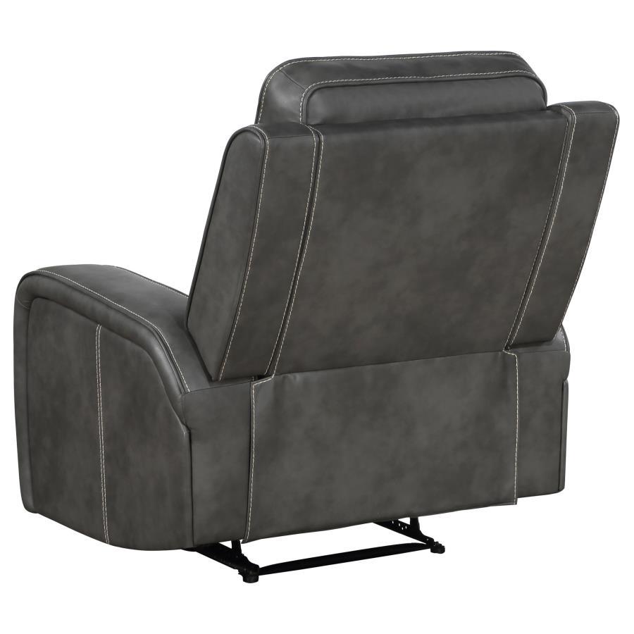 

                    
Coaster Raelynn Recliner Chair 603193-C Recliner Chair Gray Polyester Purchase 
