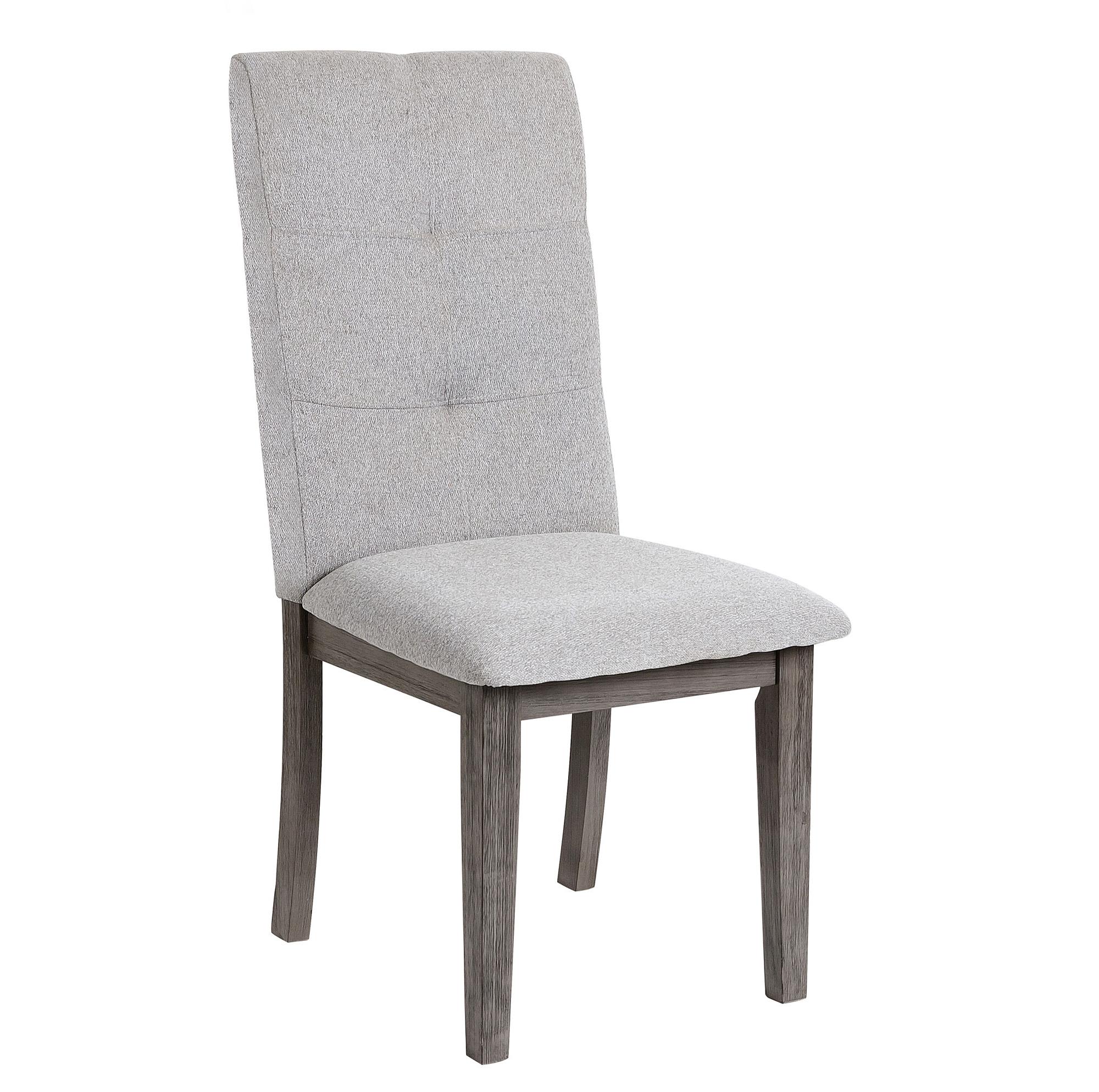 Transitional Side Chair Set 5163S University 5163S in Gray Polyester