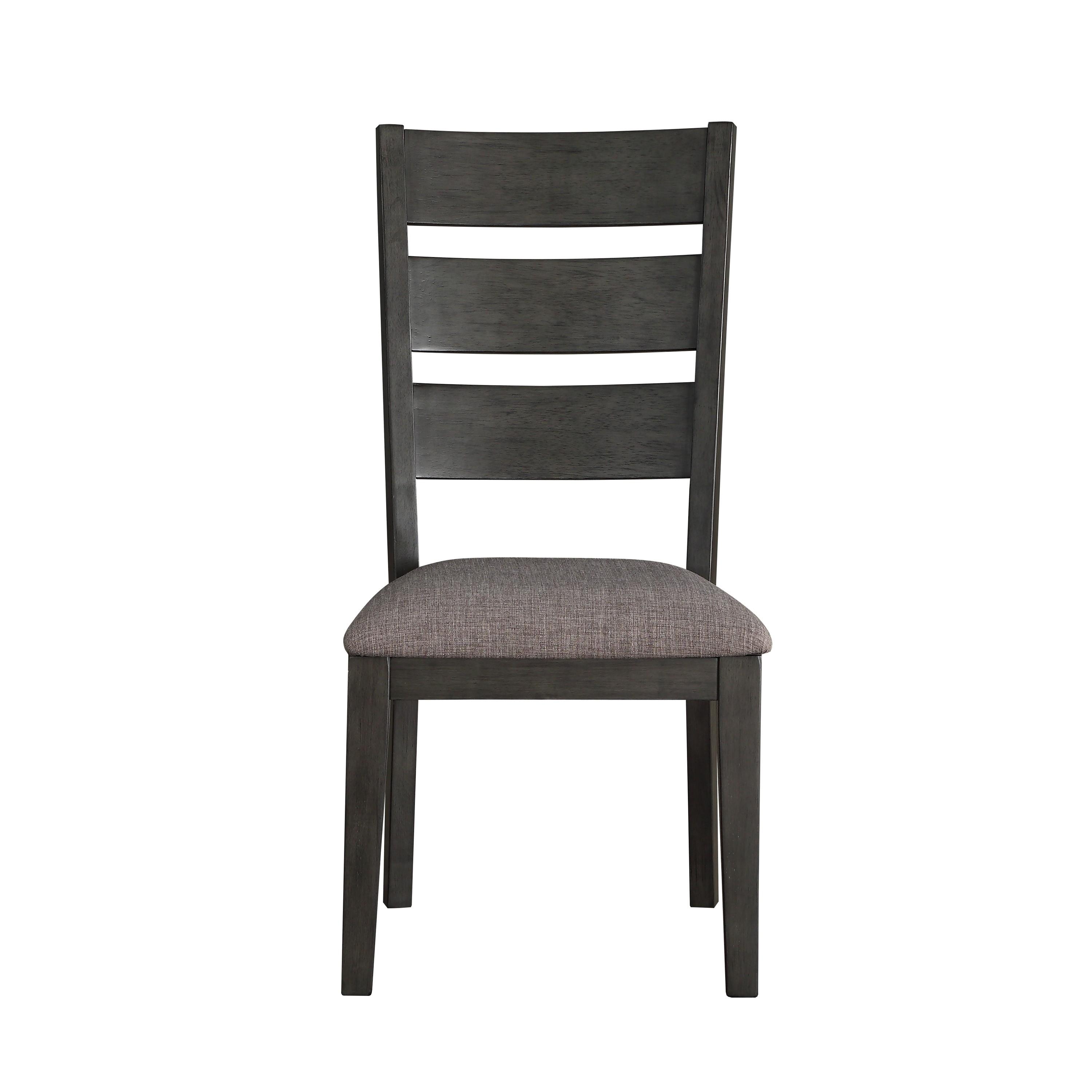 

    
Transitional Gray Wood Side Chair Set 2pcs Homelegance 5674S Baresford
