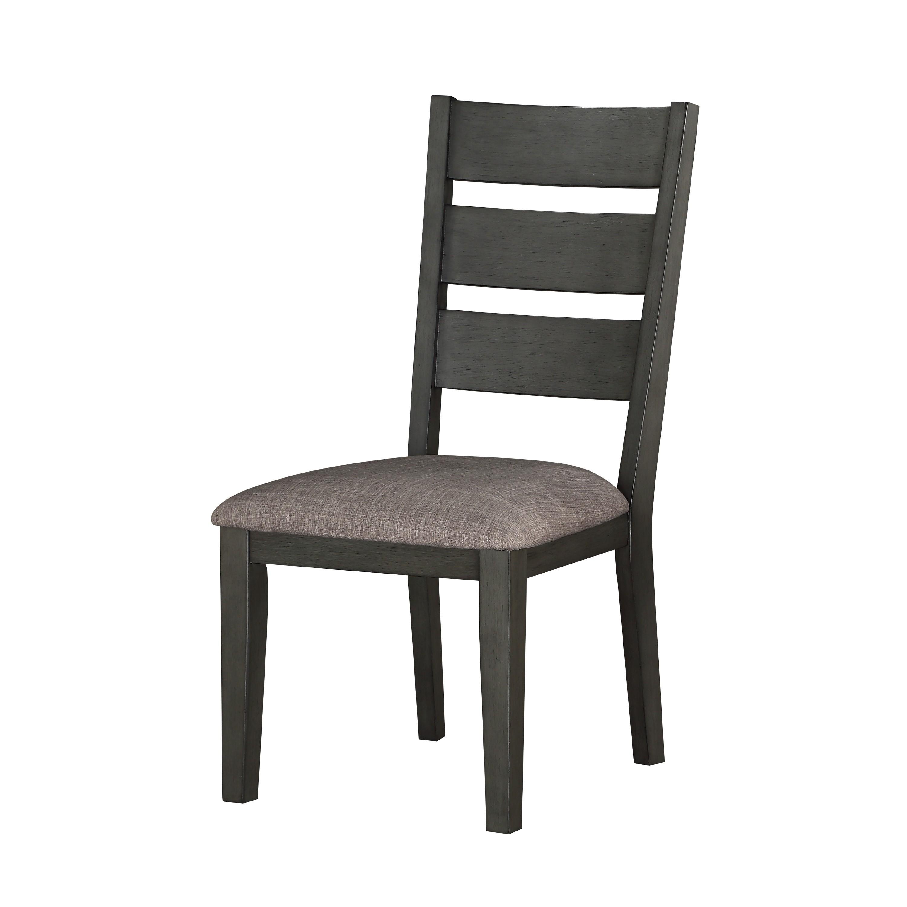 

    
Transitional Gray Wood Side Chair Set 2pcs Homelegance 5674S Baresford
