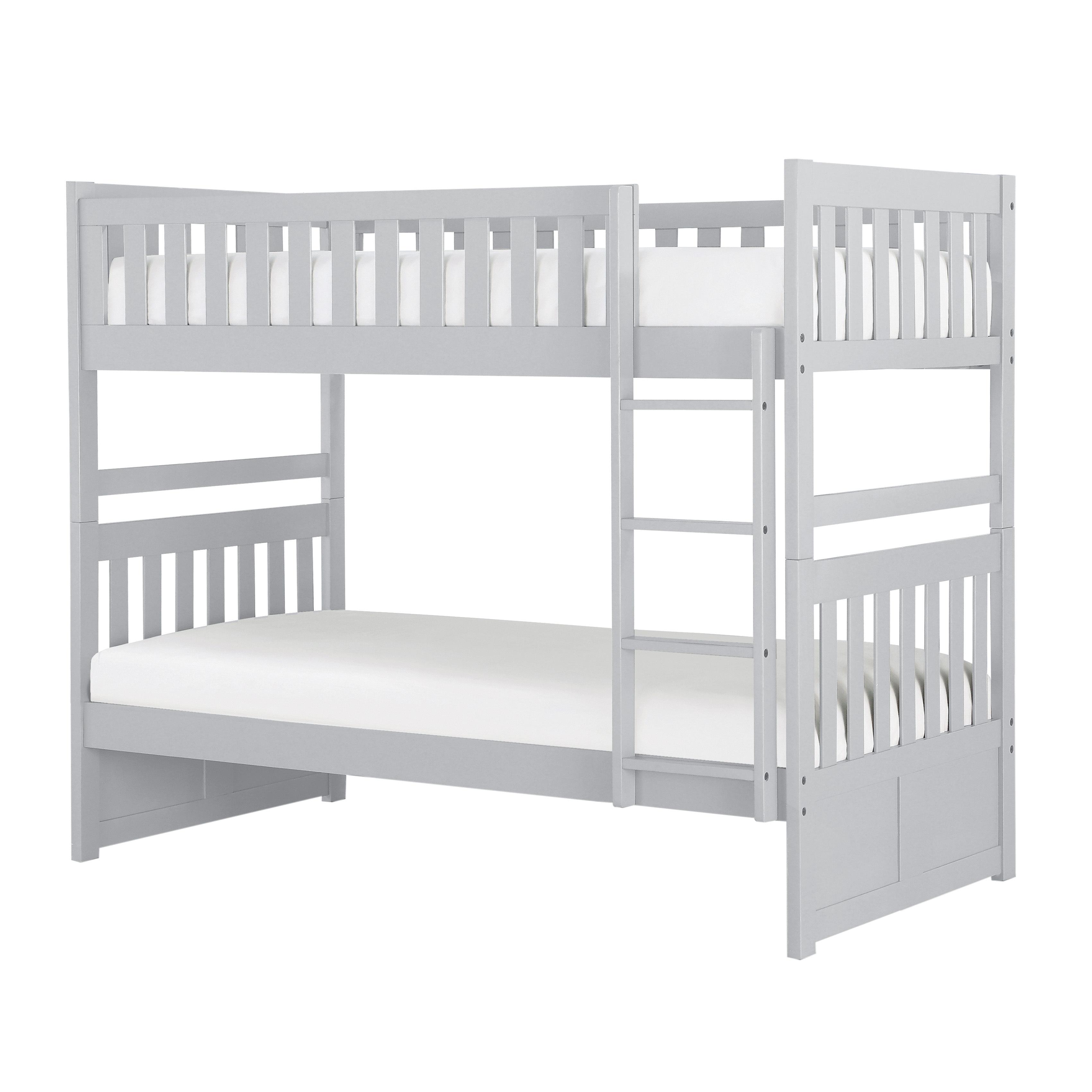 

    
Transitional Gray Wood Twin/Twin Bunk Bed Homelegance B2063-1* Orion
