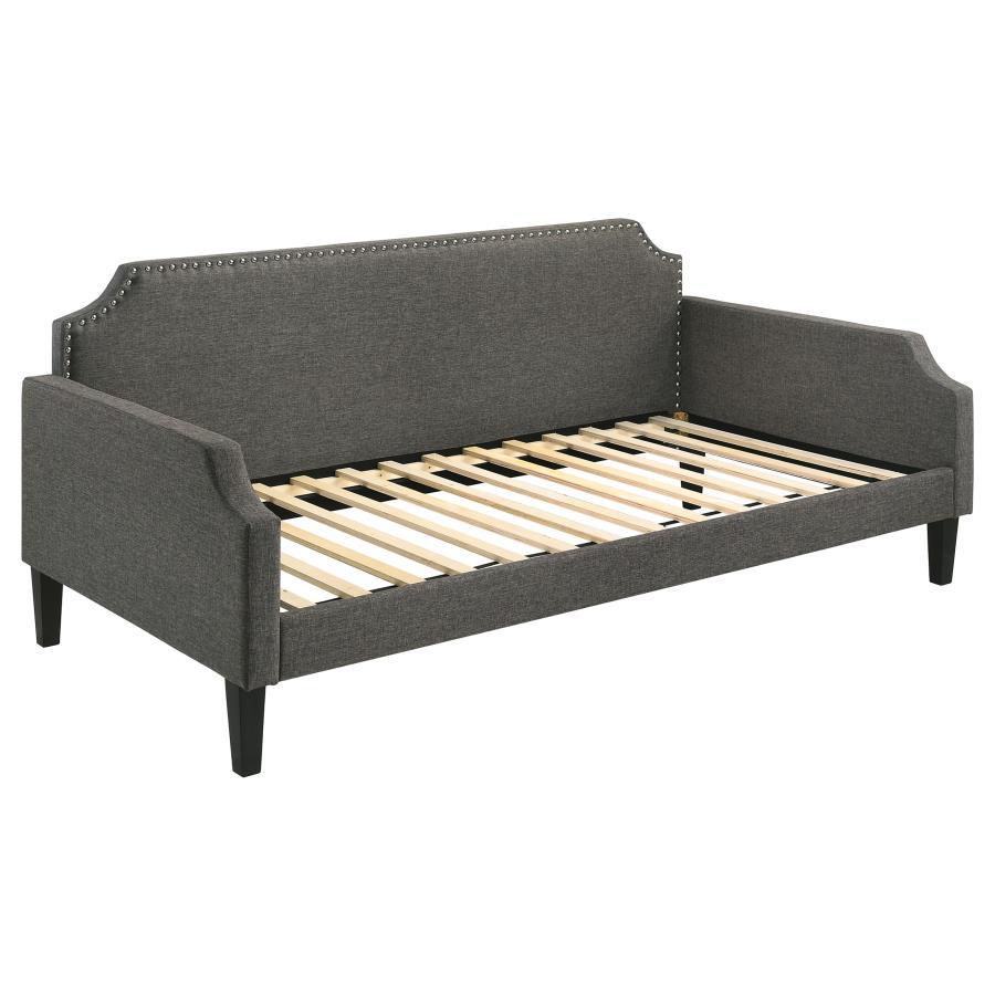 

    
Transitional Gray Woven Fabric & Poplar Twin Daybed Coaster 300636
