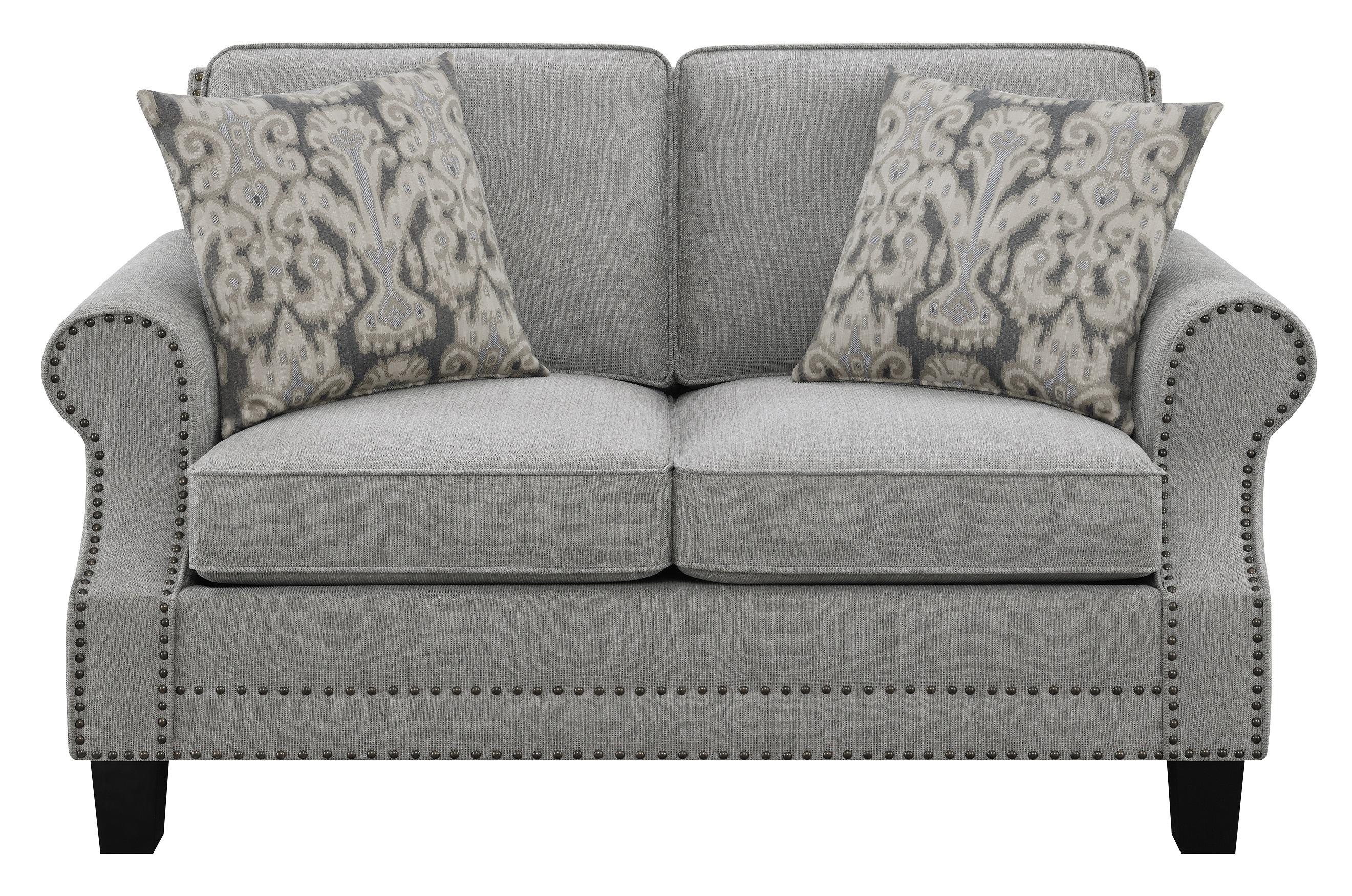 

    
Transitional Gray Woven Fabric Upholstery Loveseat Coaster 506872 Sheldon
