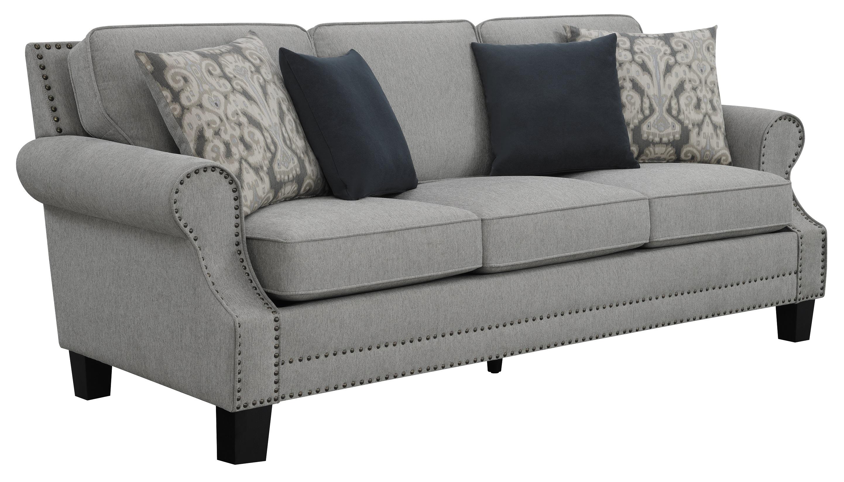 

    
Transitional Gray Woven Fabric Upholstery Sofa Coaster 506871 Sheldon
